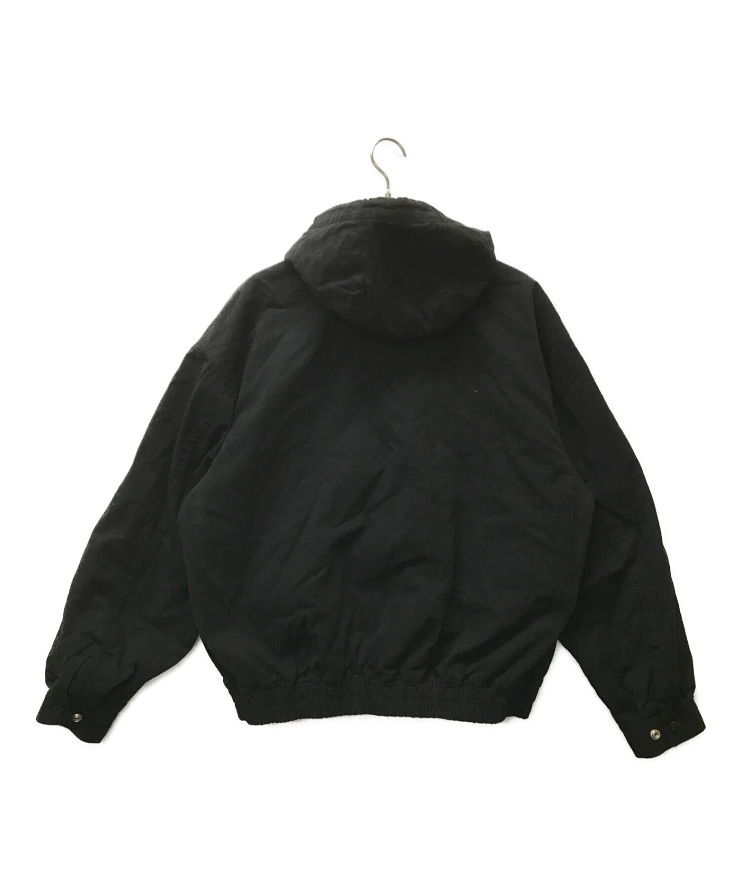Supreme (シュプリーム) レザーカラーユーティリティジャケット ブラック サイズ:L