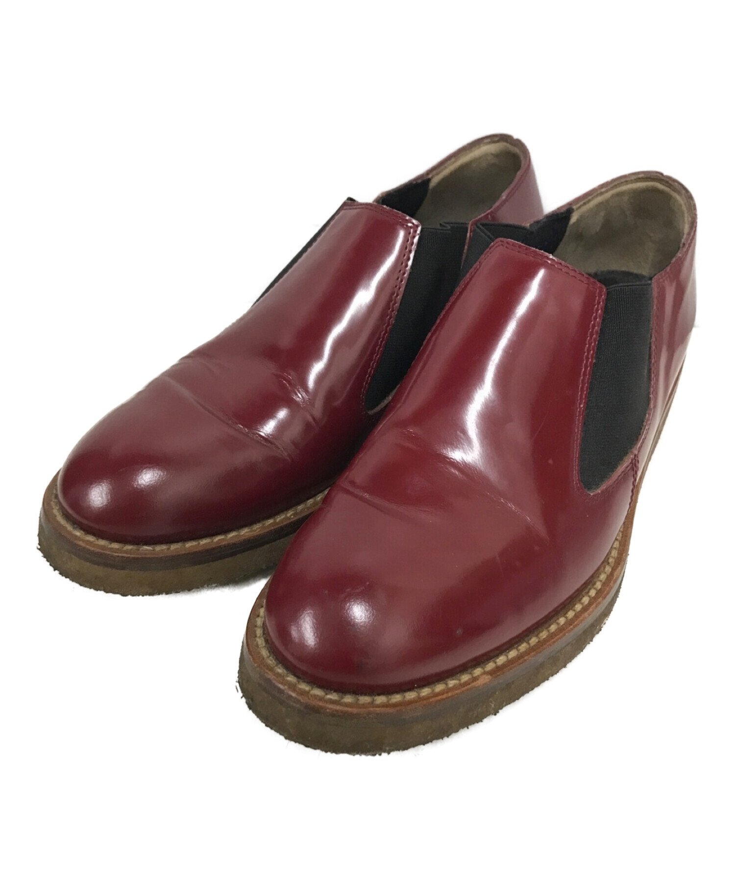 中古・古着通販】MARNI (マルニ) サイドゴアシューズ レッド サイズ 