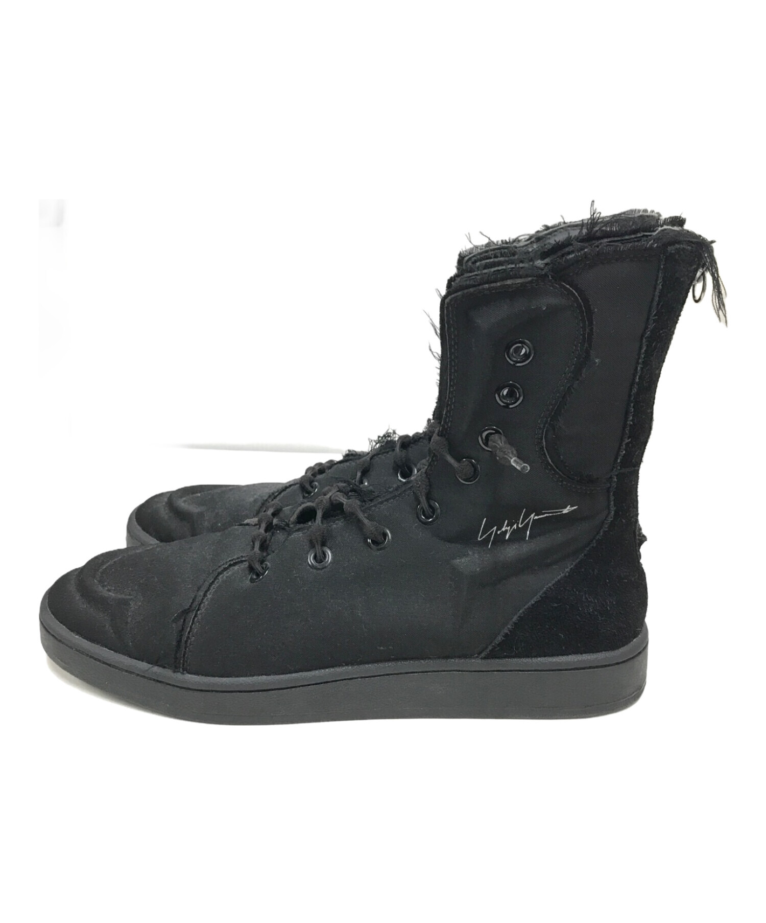 極美品】ヨウジヤマモト×アディダス ボクシングブーツ 25cm ブラック