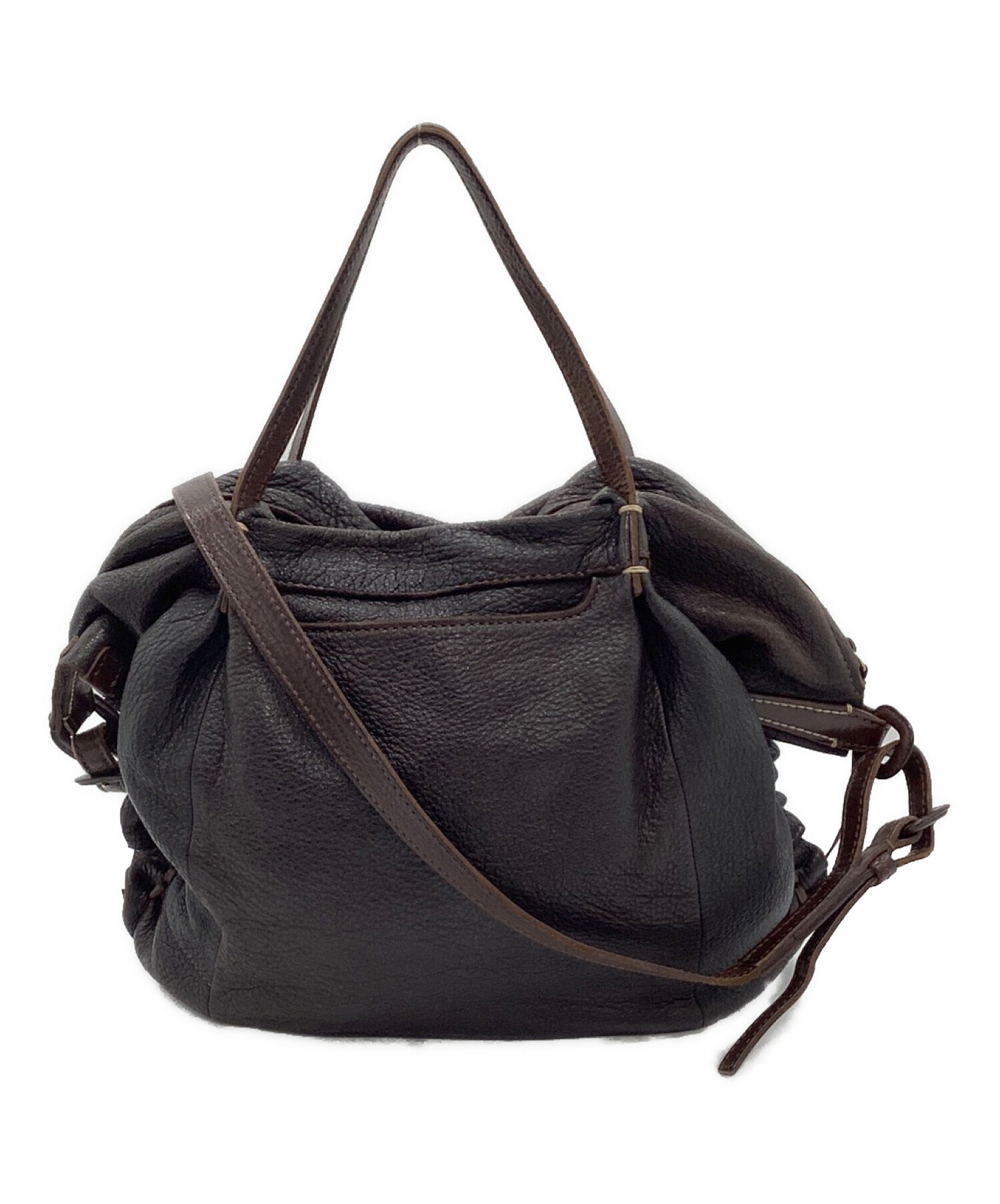 genten PALA KNOTシリーズ 2waybag ダークブラウン｜ファッション