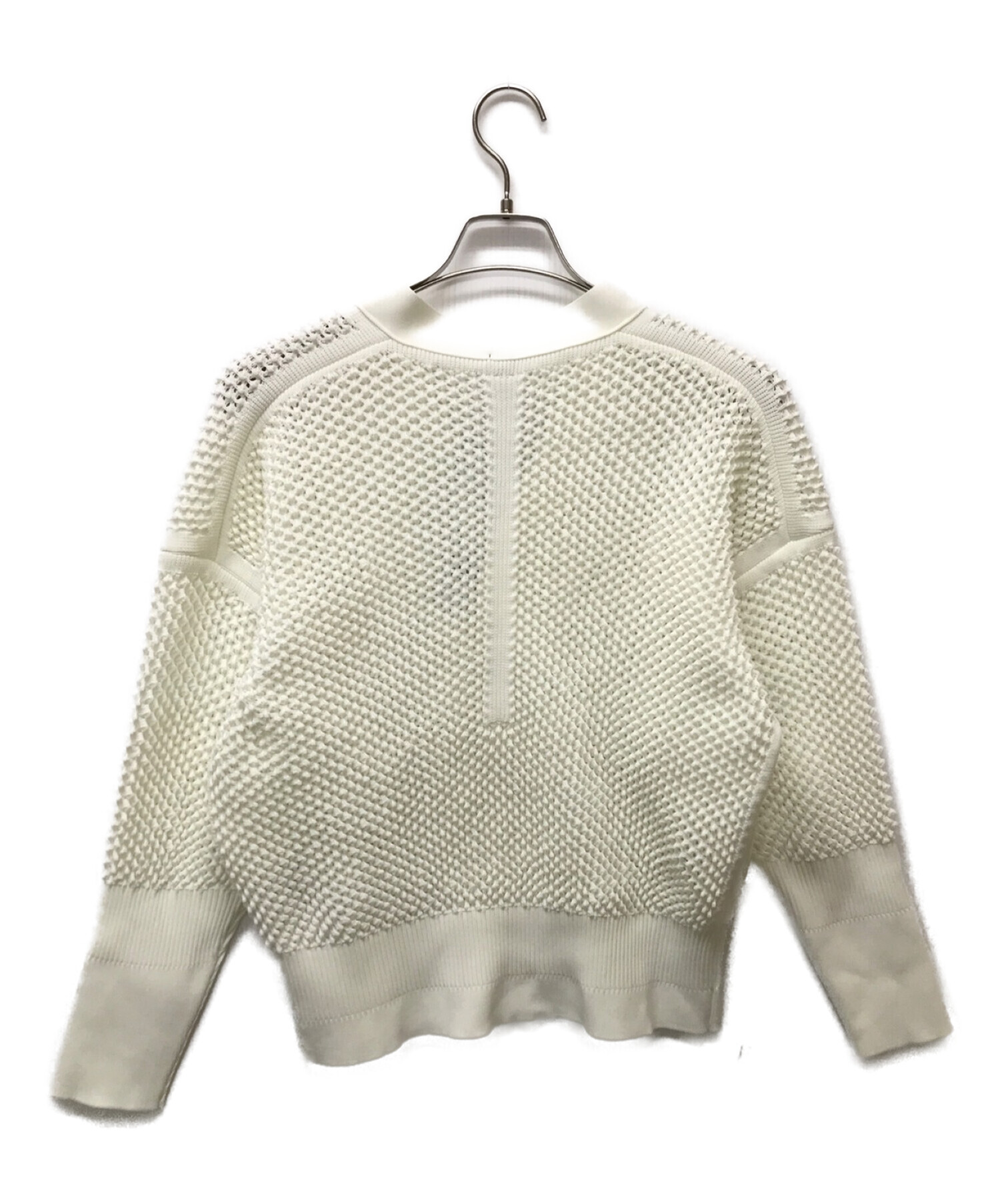 中古・古着通販】CFCL (シーエフシーエル) LATTICE CARDIGAN ホワイト  