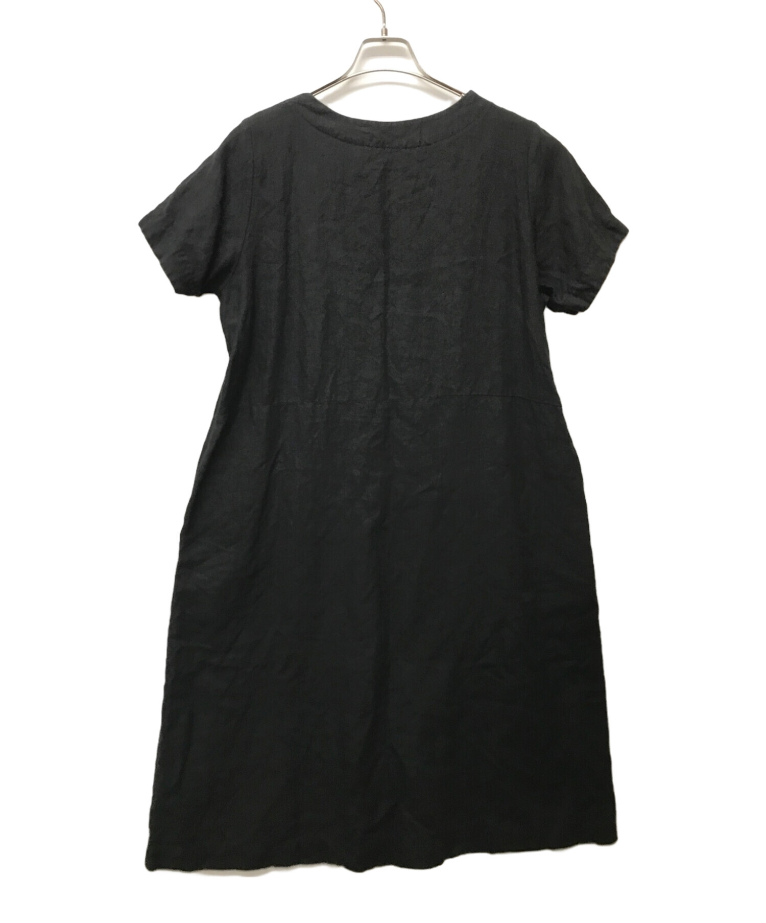 中古・古着通販】nest Robe (ネストローブ) リネンワンピース ブラック  