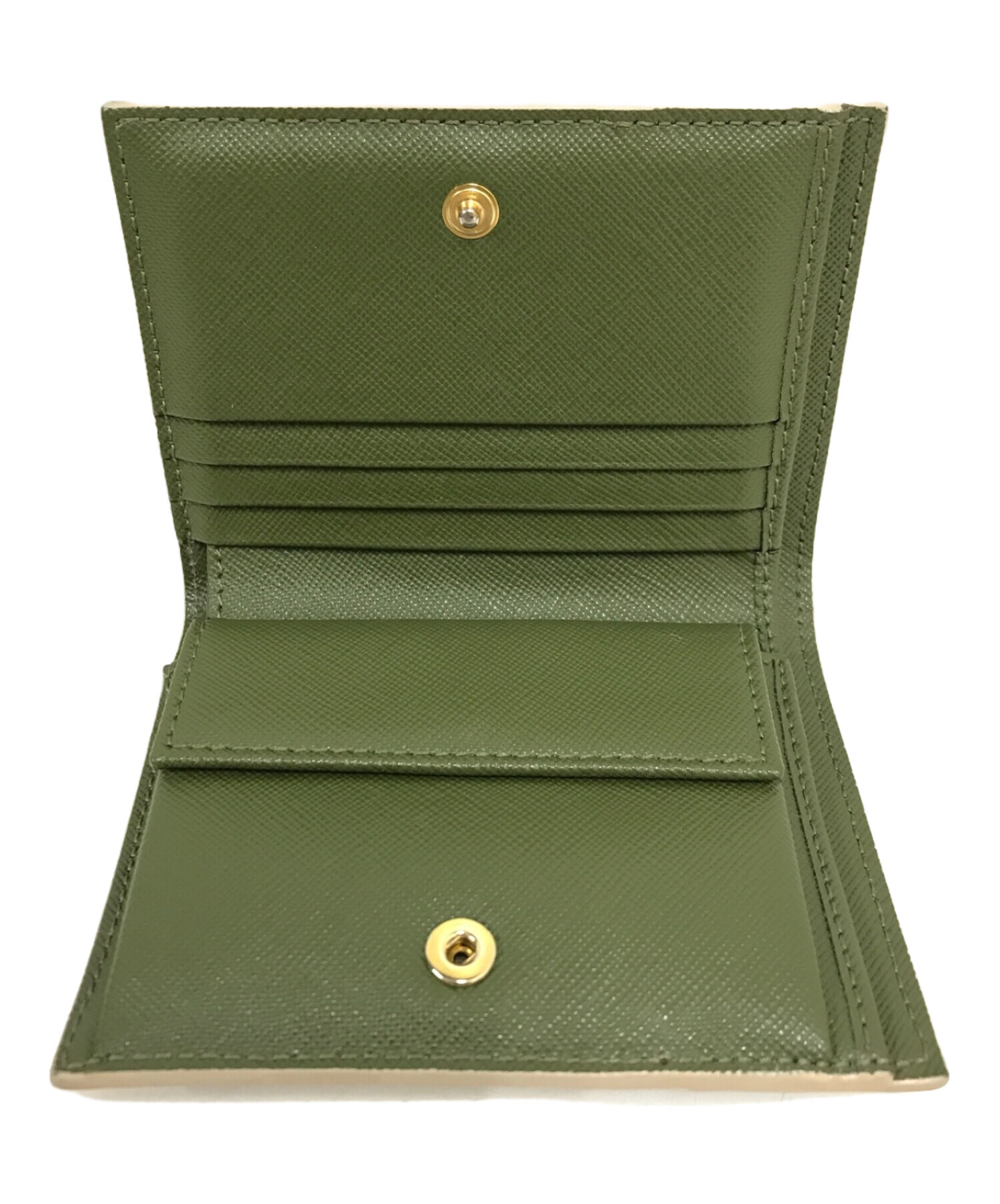 MARNI マルニの【サフィアーノ SAFFIANO】三つ折り財布 （中古・古着  