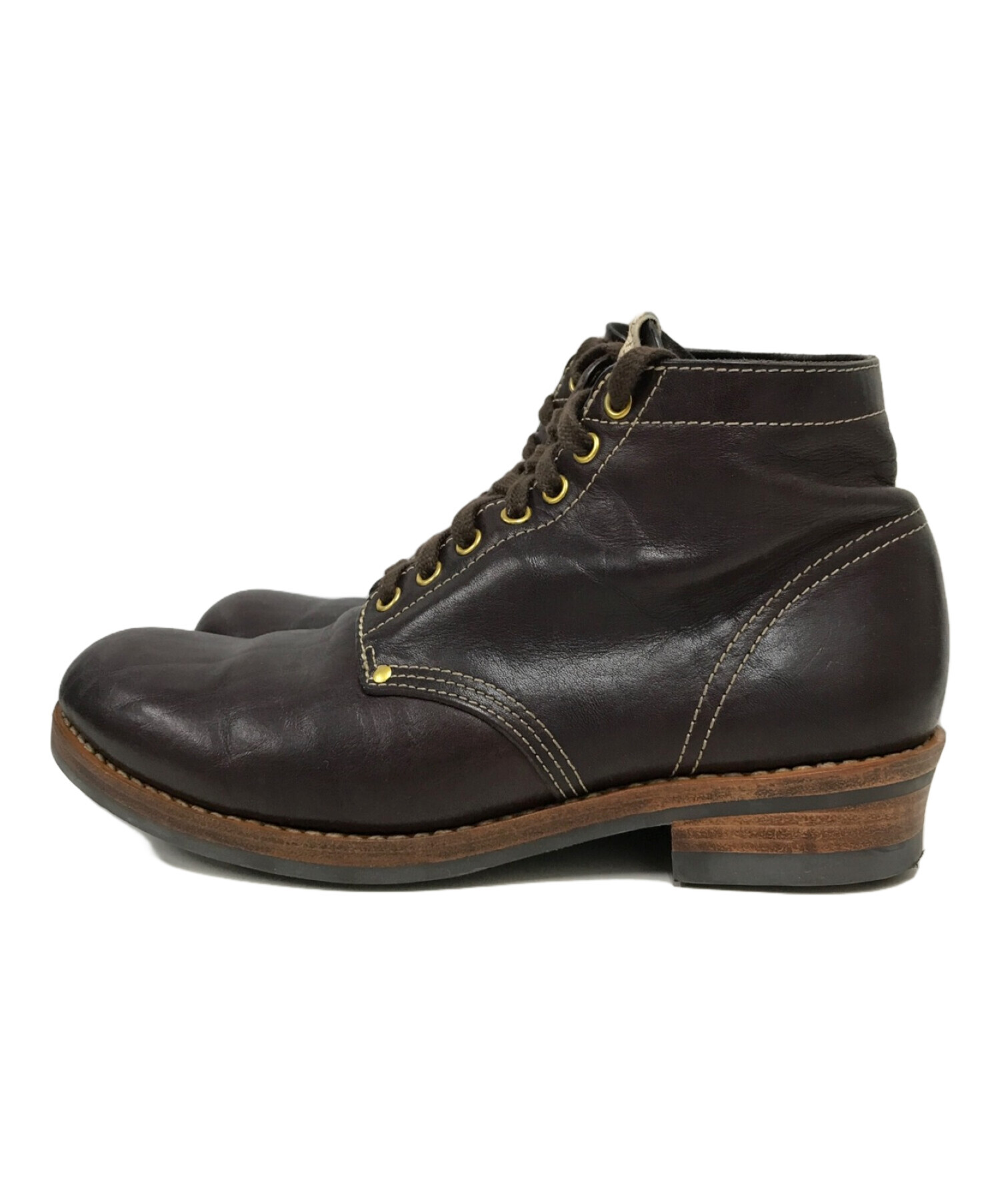中古・古着通販】VISVIM (ビズビム) BRIGADIER BOOTS-FOLK ブラウン 