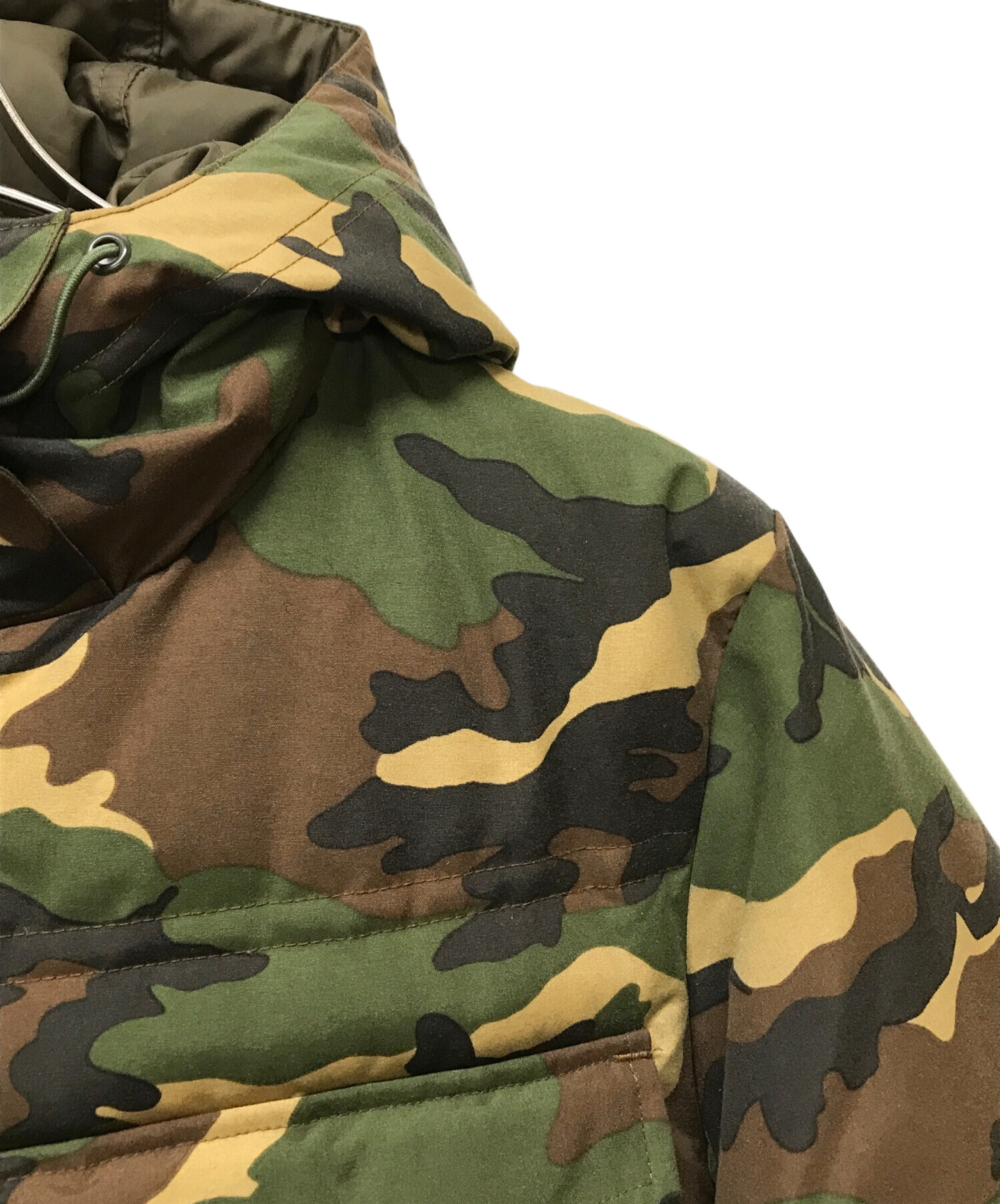 stussy 迷彩ナイロンジャケット メンズ Mサイズ カモフラージュ柄 ボア
