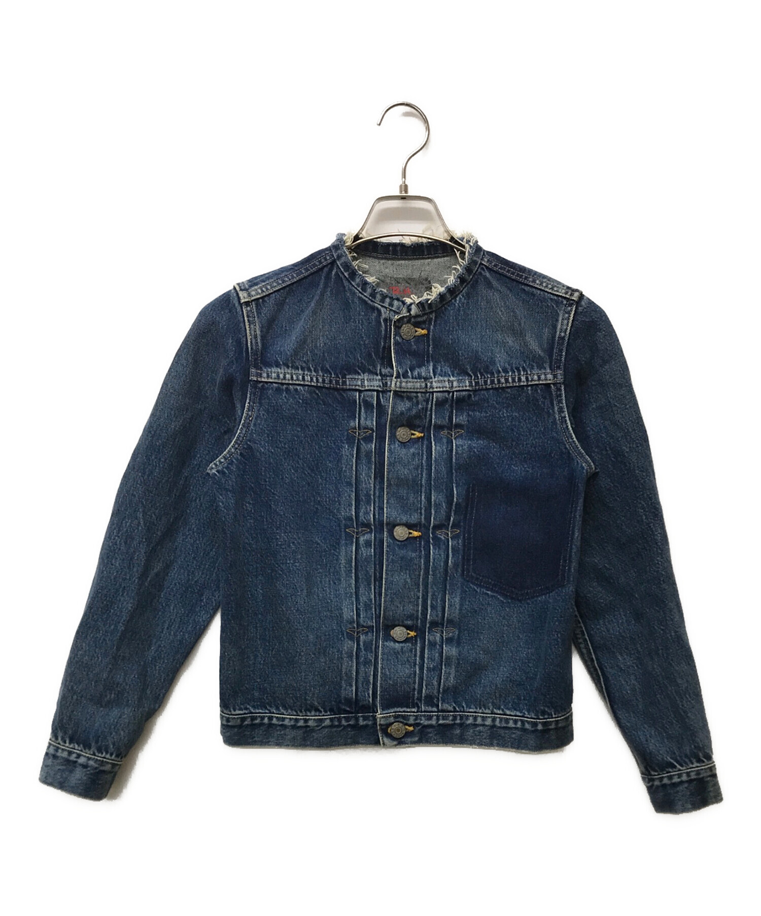 ロンハーマンヴィンテージノーカラーデニムジャケット リメイクデニム