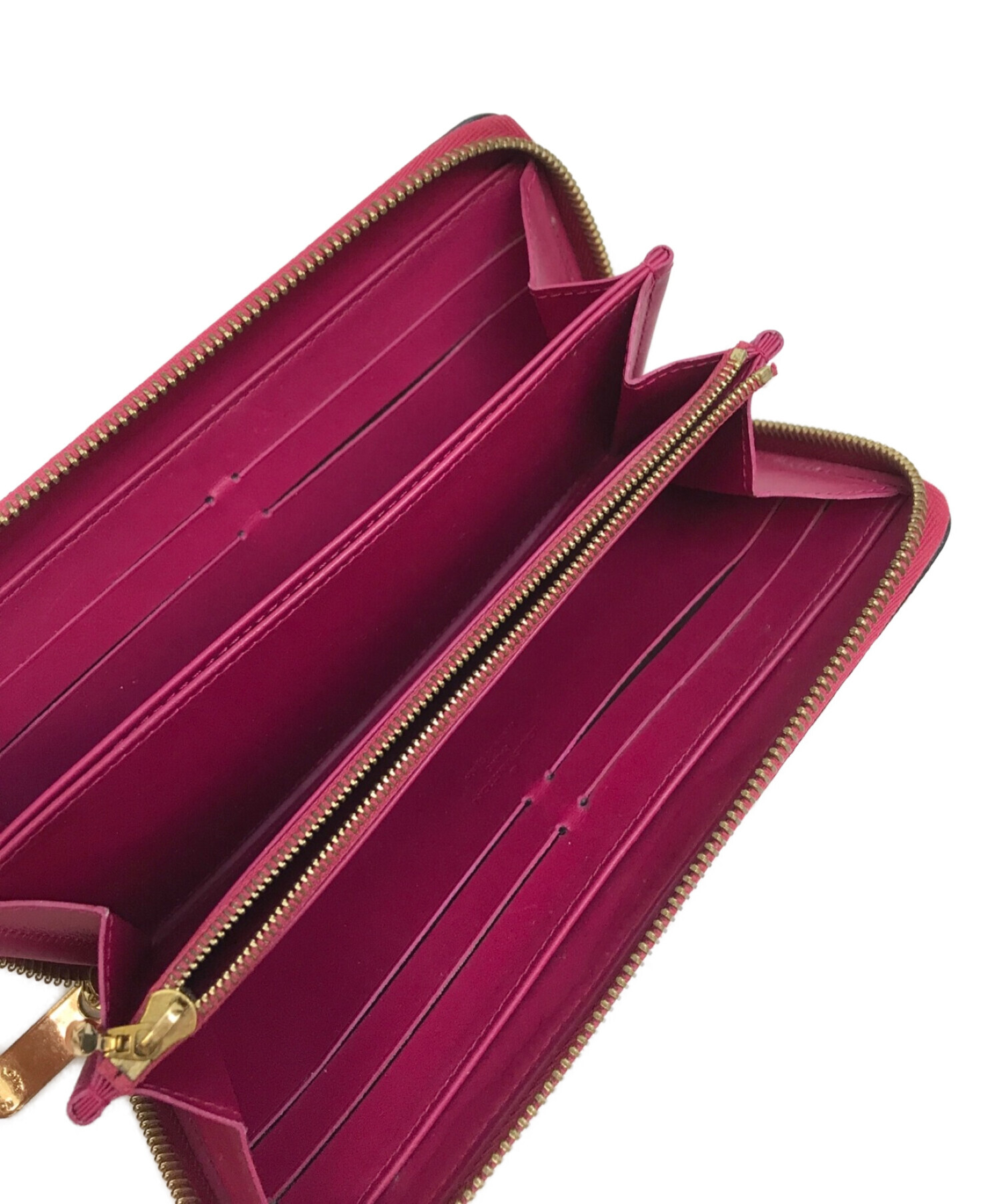 LOUIS うれしく VUITTONルイヴィトンヴェルニ長財布／赤 