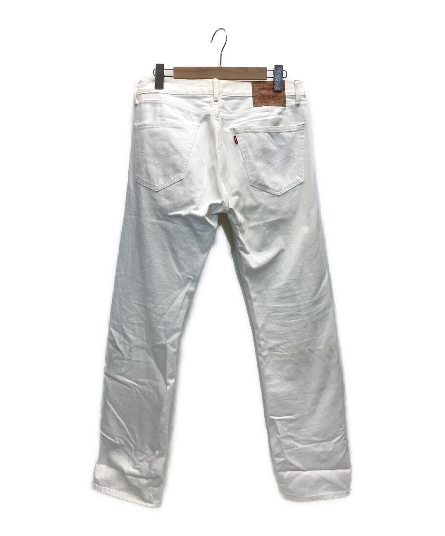 Supreme×LEVIS (シュプリーム×リーバイス) 17SS Washed 505 Jeans コラボウォッシュド505デニムパンツ ホワイト  サイズ:32