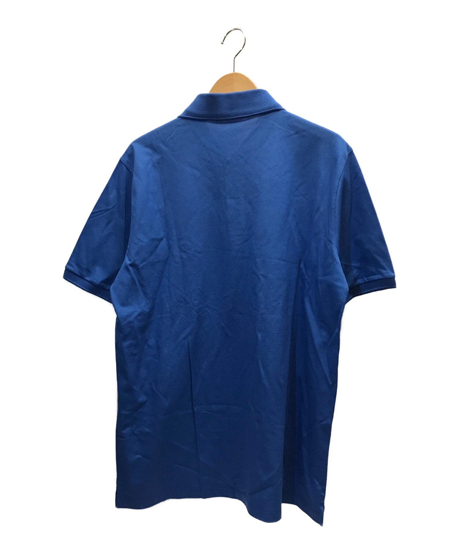 LOUIS VUITTON (ルイ ヴィトン) LV刺繍半袖ポロシャツ ブルー サイズ:XL