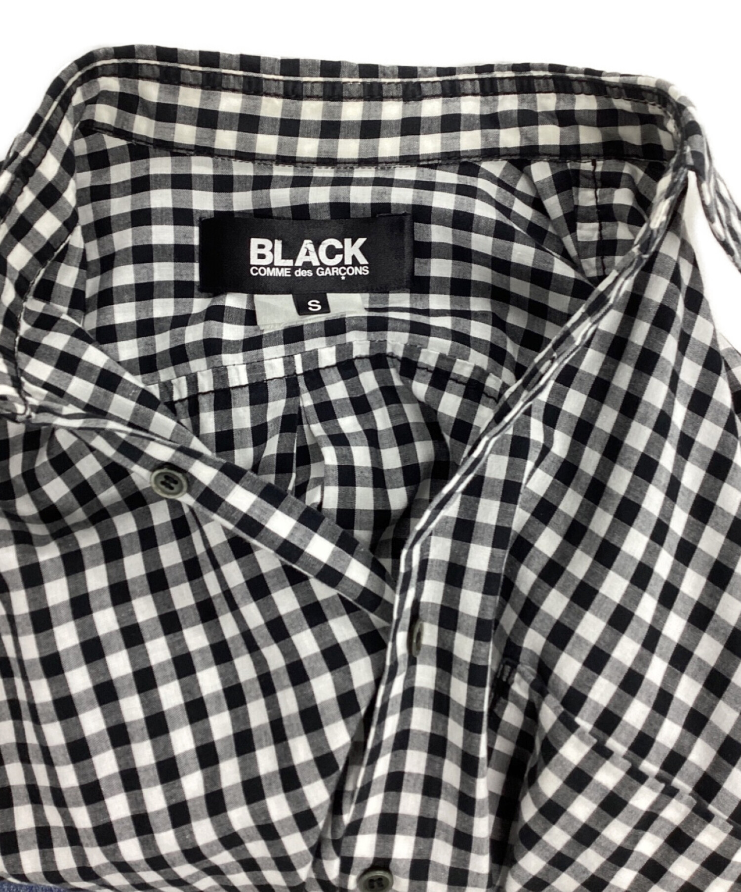 BLACK COMME DES GARCONS コムデギャルソン　チェックシャツ