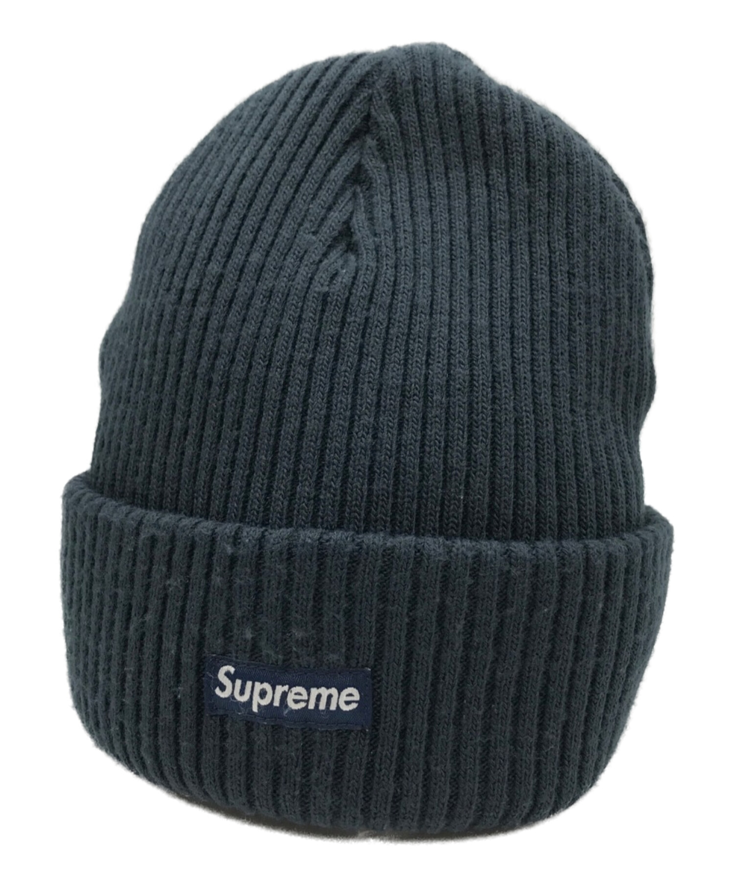 supreme overdyed ribbed beanie 18ss黒 新品