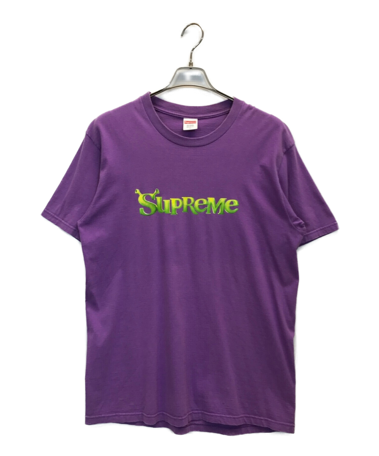 SUPREME (シュプリーム) 21AW Shrek Tee　シュレックロゴ半袖Tシャツ バイオレット サイズ:L