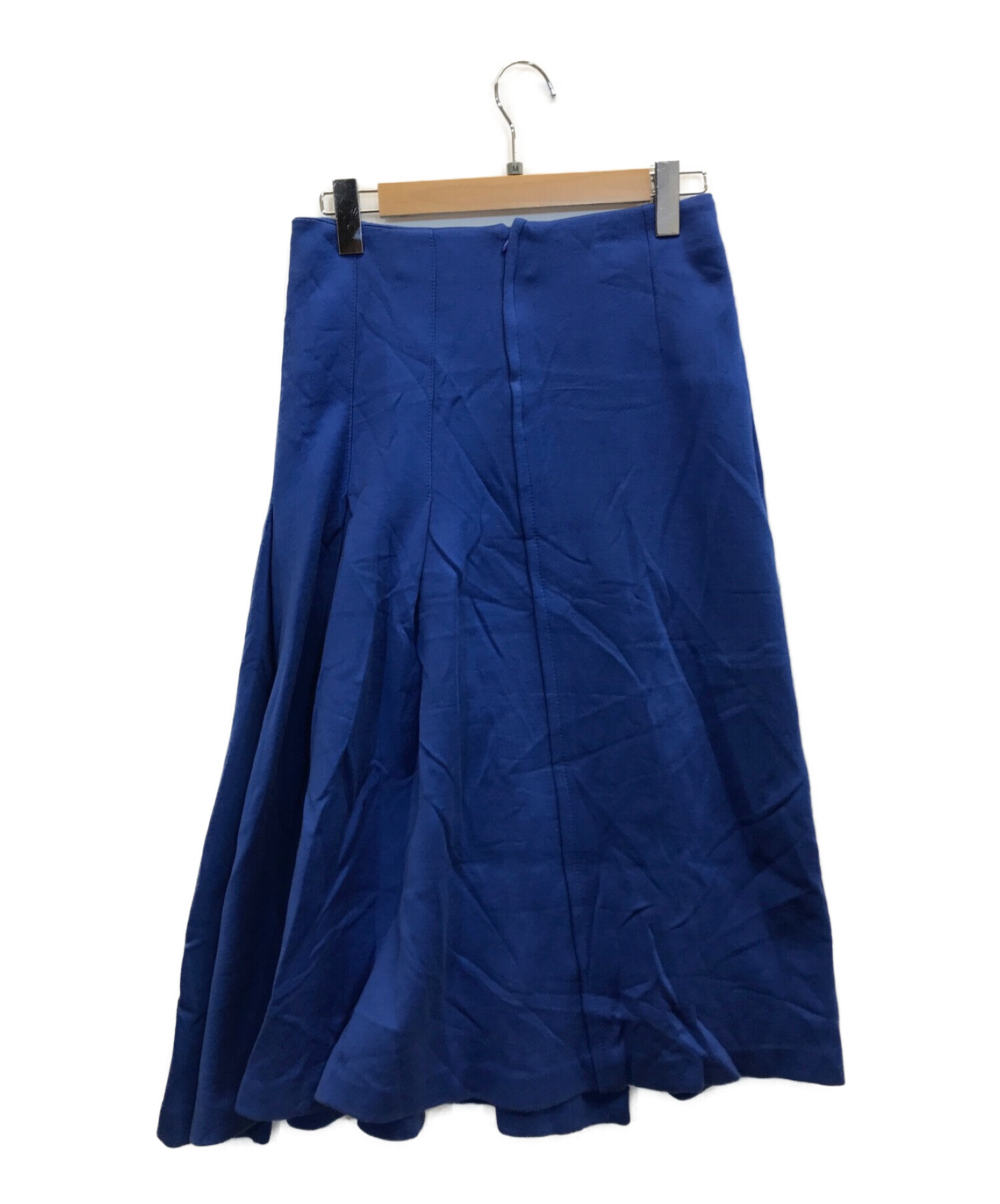 MARNI (マルニ) 20AWテクノコットンプリーツフレアスカート ブルー サイズ:38