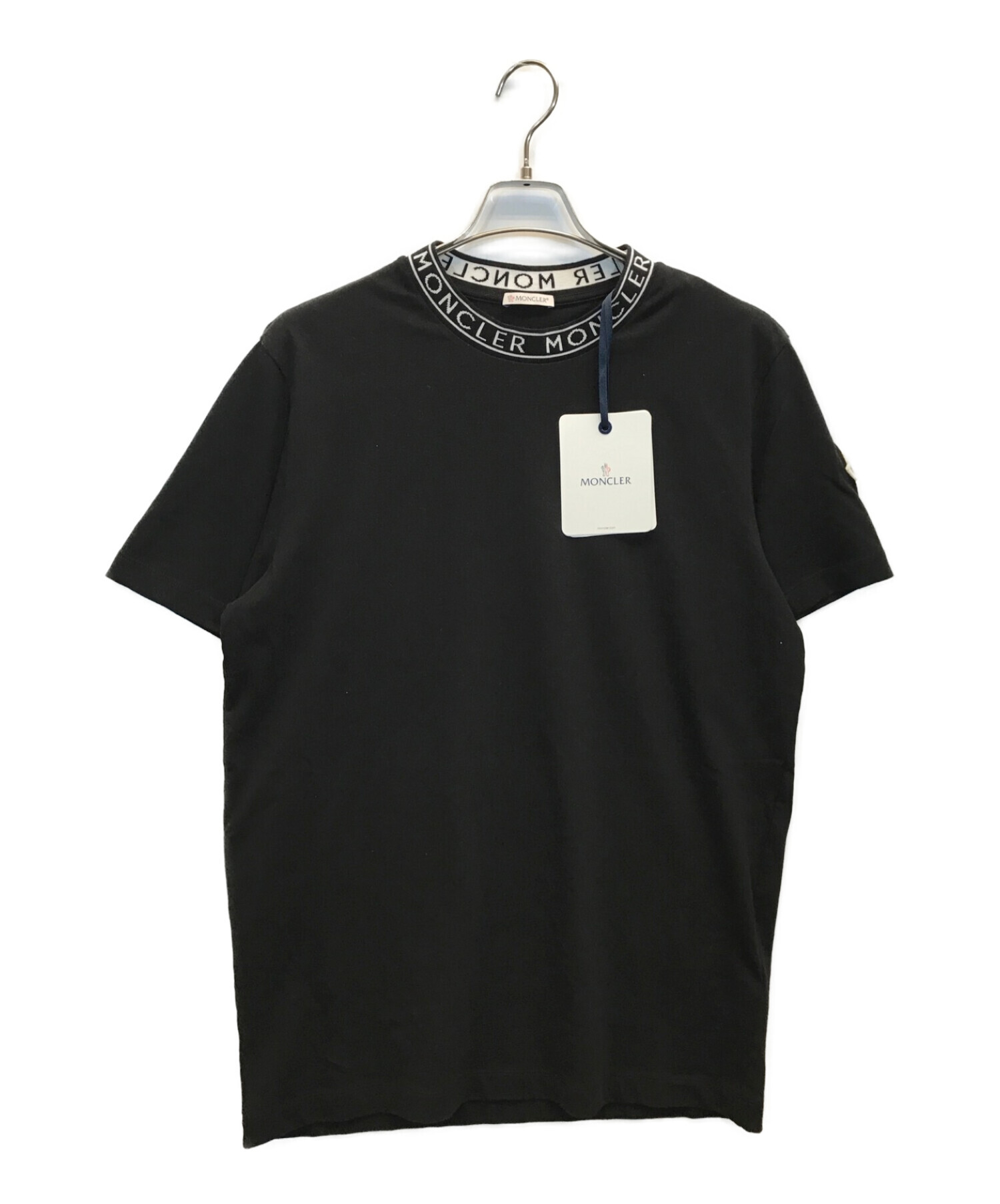 MONCLER (モンクレール) レタリングロゴTシャツ ブラック サイズ:L