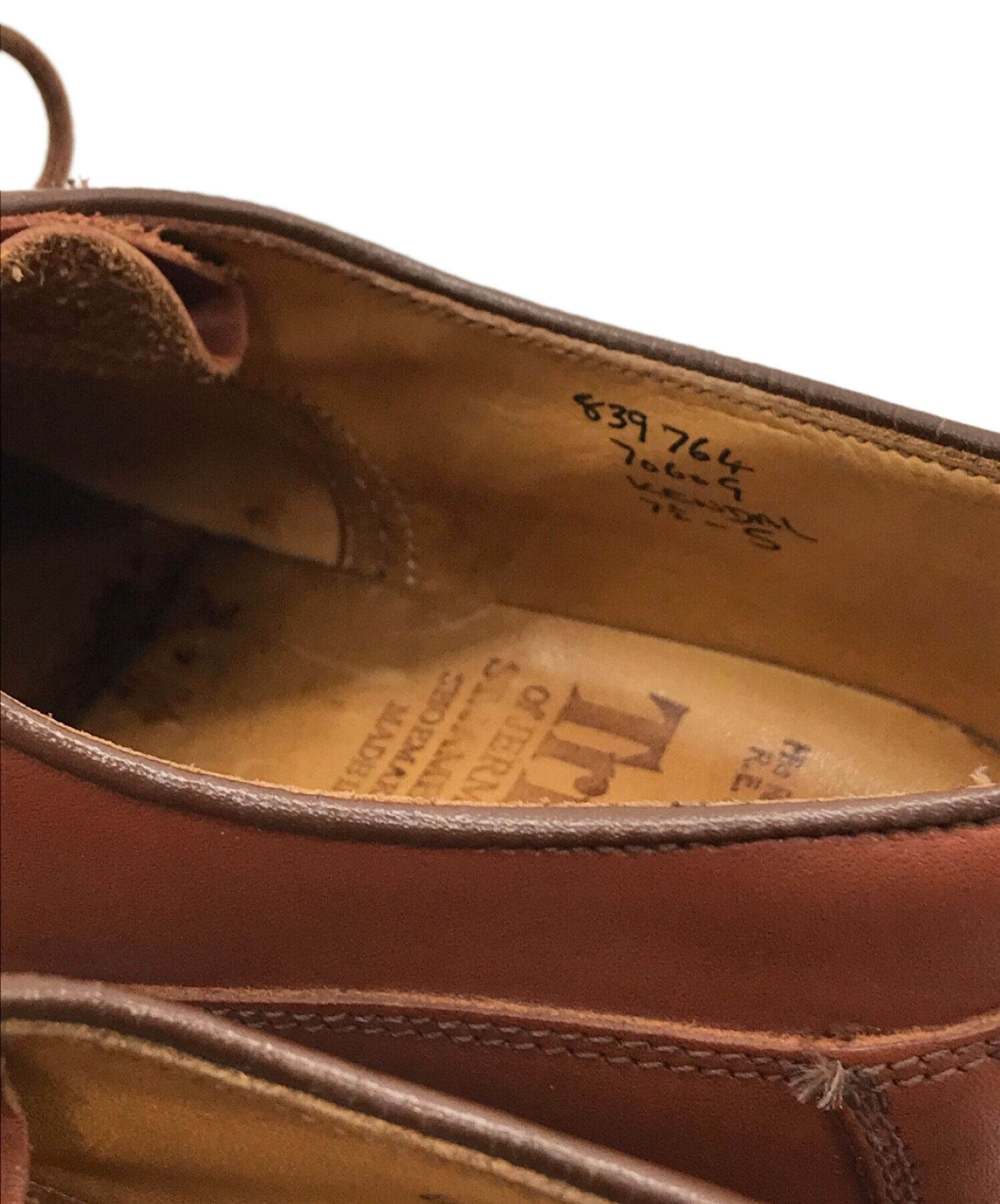 【良品】トリッカーズ ケンダル プレーン 革靴 23.5 ブラウン イングランド