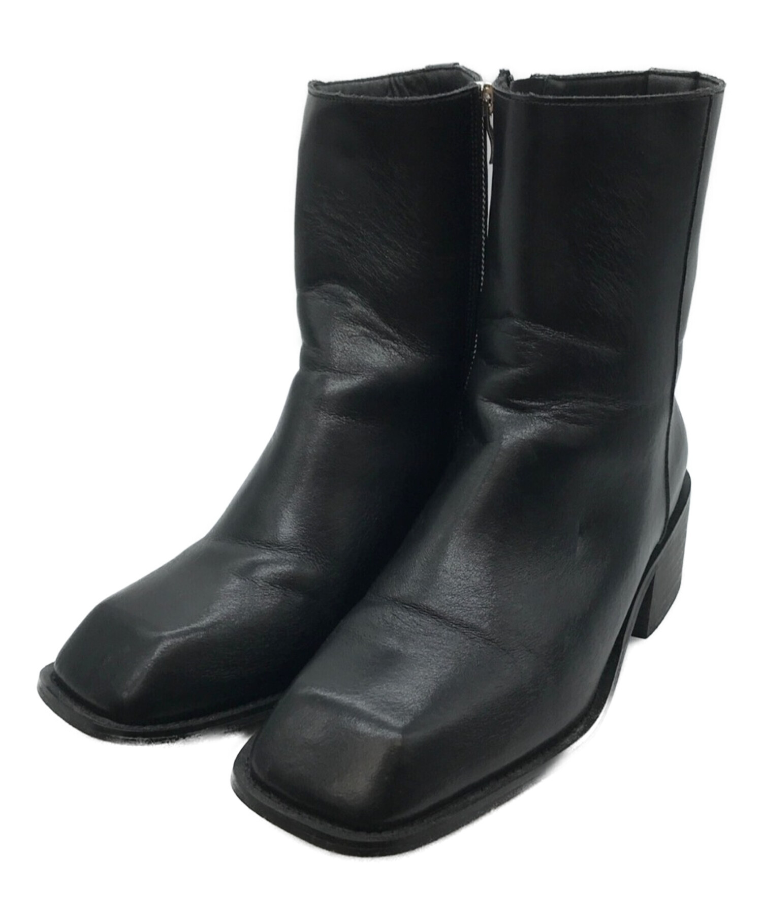 Square toe leather boots/スクエアトゥレザーブーツ