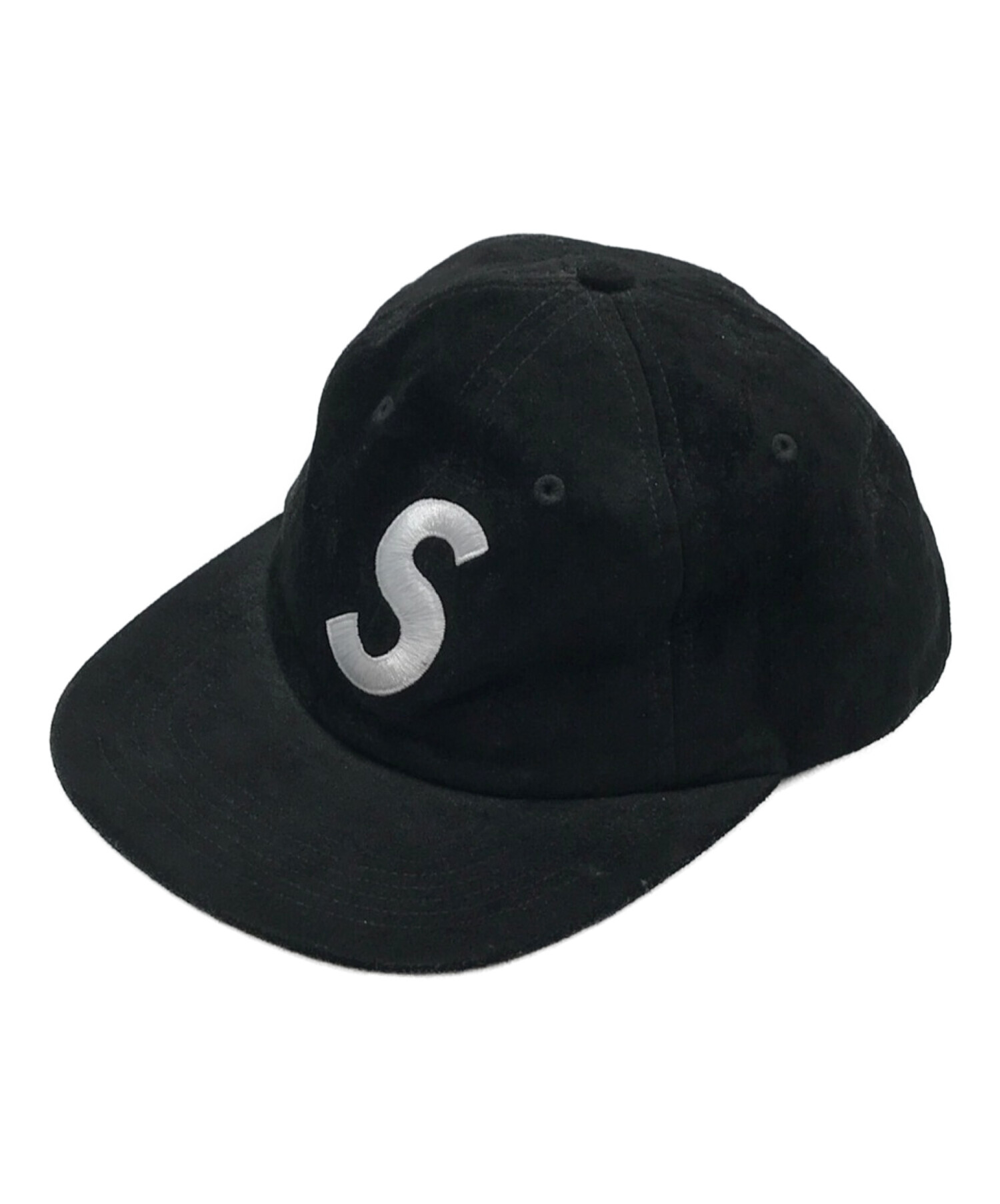 H】16AW シュプリーム スウェード S ロゴ 6パネル キャップ 帽子 ...