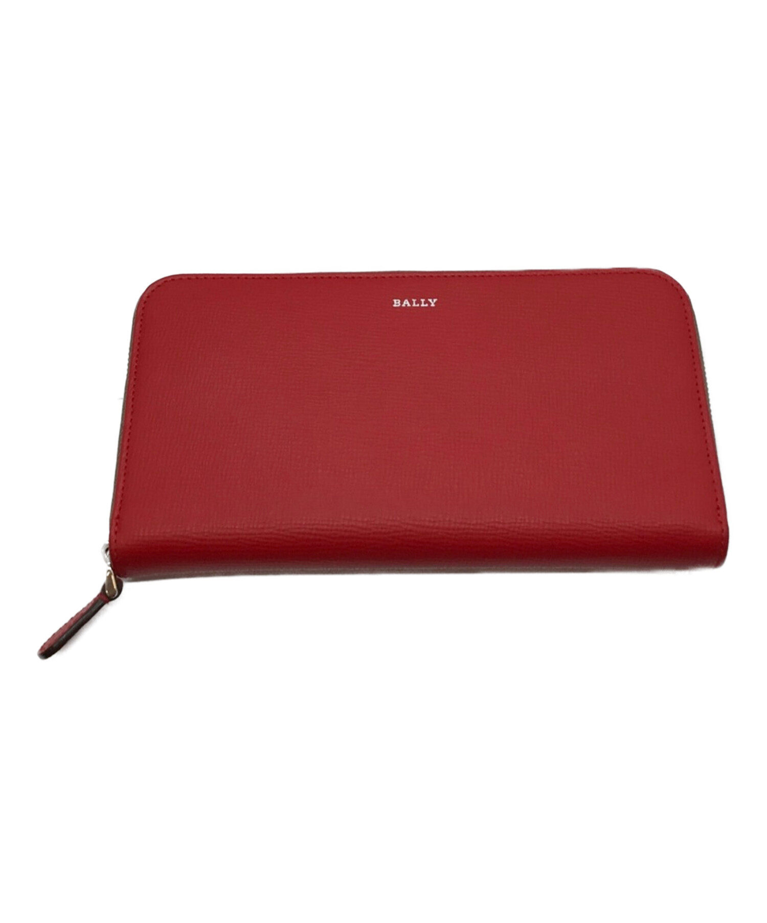 中古・古着通販】BALLY (バリー) ラウンドファスナー長財布 レッド  