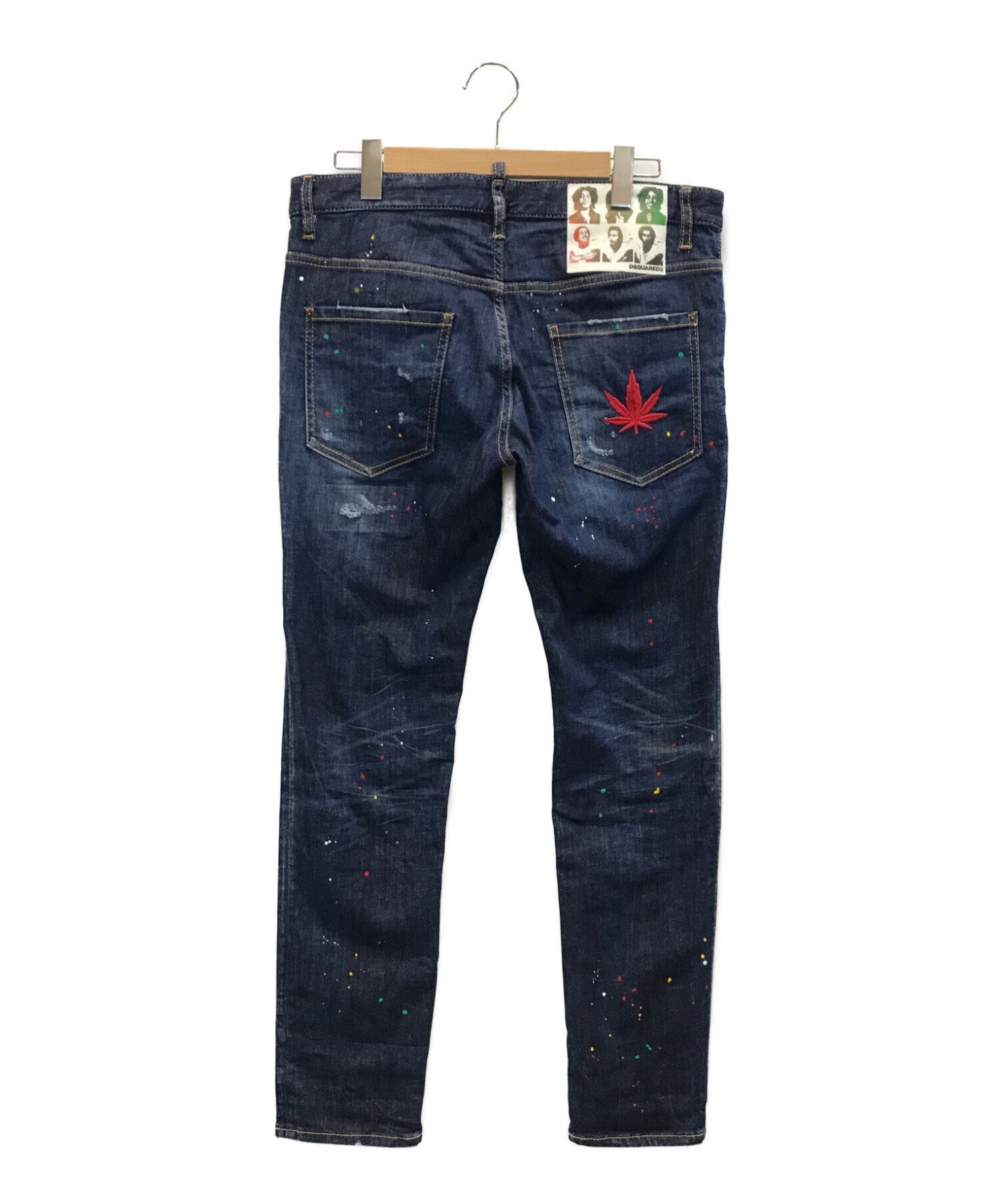 DSQUARED2 (ディースクエアード) 23SS SKATER JEANS DARK BOB WASH　スケータージーンズ　ダークボブウォッシュ  インディゴ サイズ:50