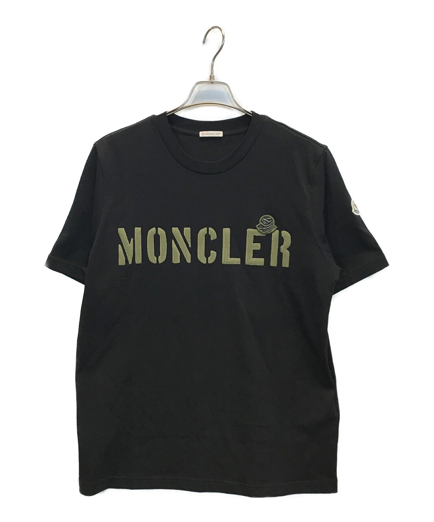 MONCLER 黒 ロゴTシャツMONCLER