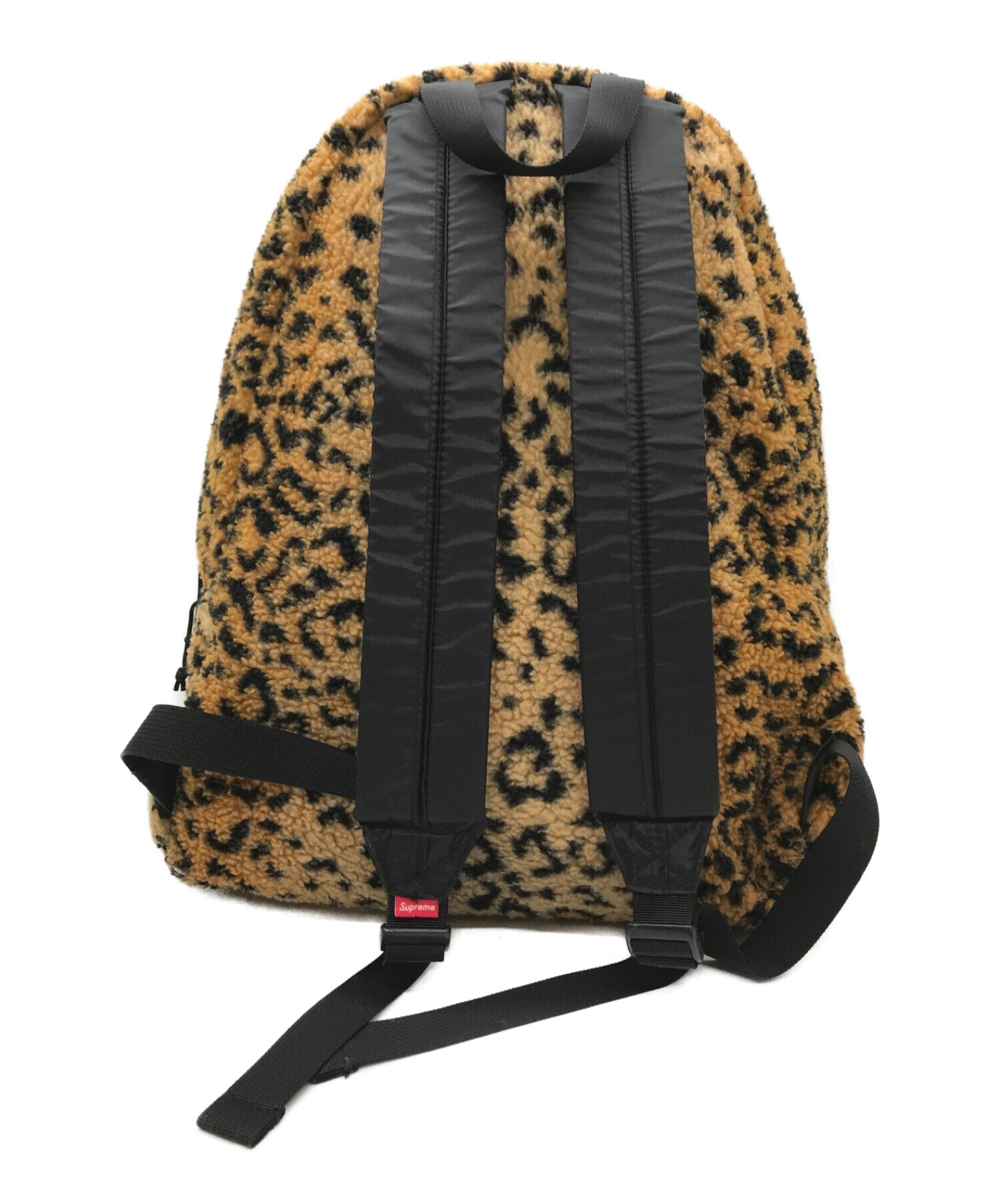 SUPREME (シュプリーム) 17AW Leopard Fleece Backpack レオパードフリースバックパック ブラウン
