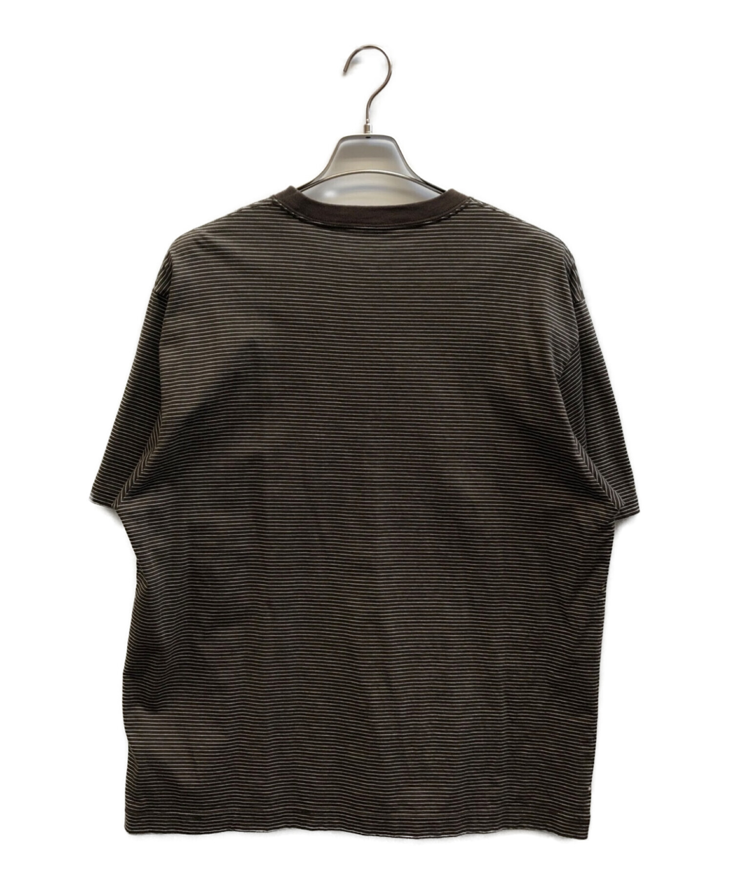 ennoy ボーダー ロンT ブラウン Ennoy ボーダーロングTシャツ L