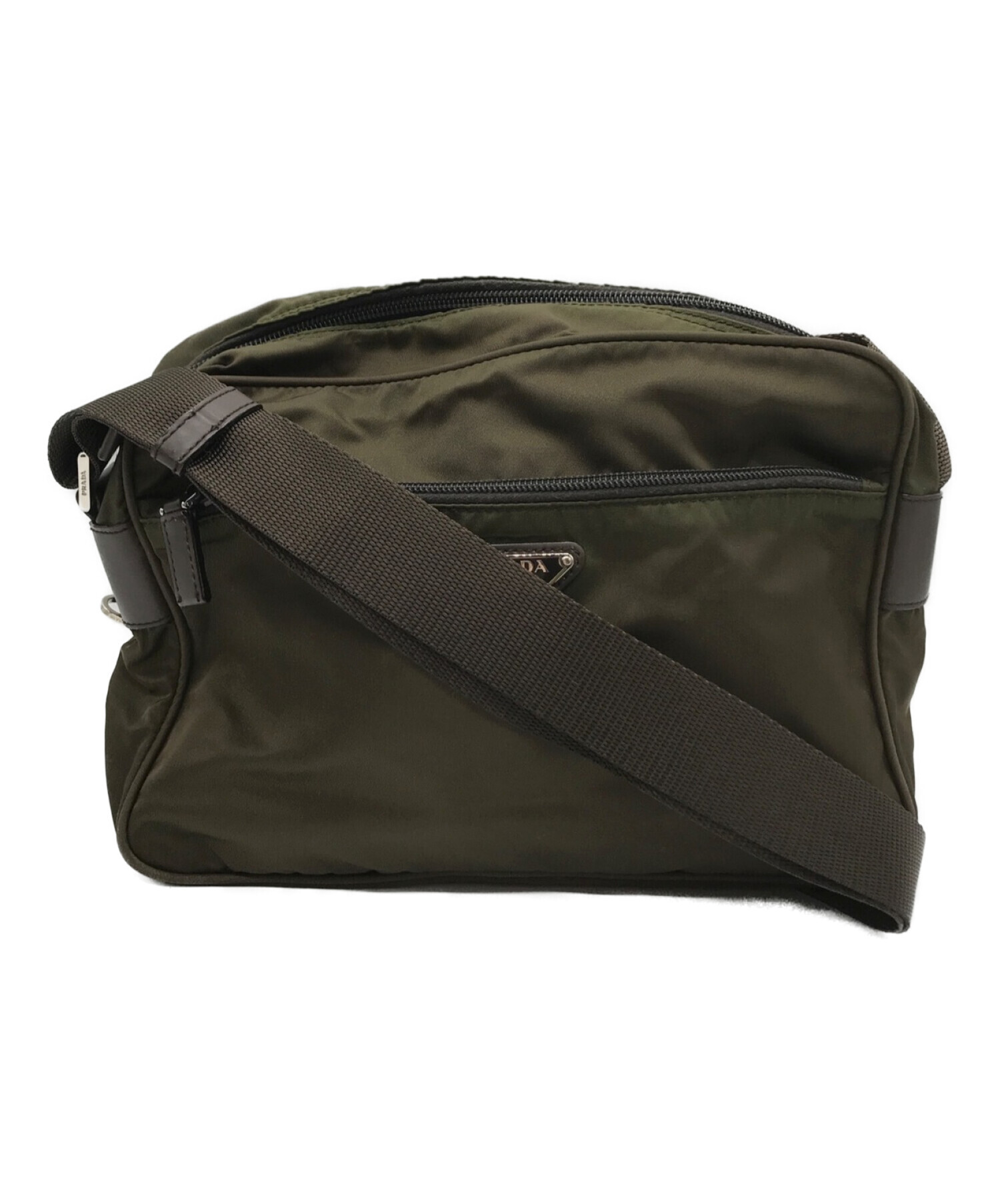 中古・古着通販】PRADA (プラダ) 三角プレートナイロンショルダー 