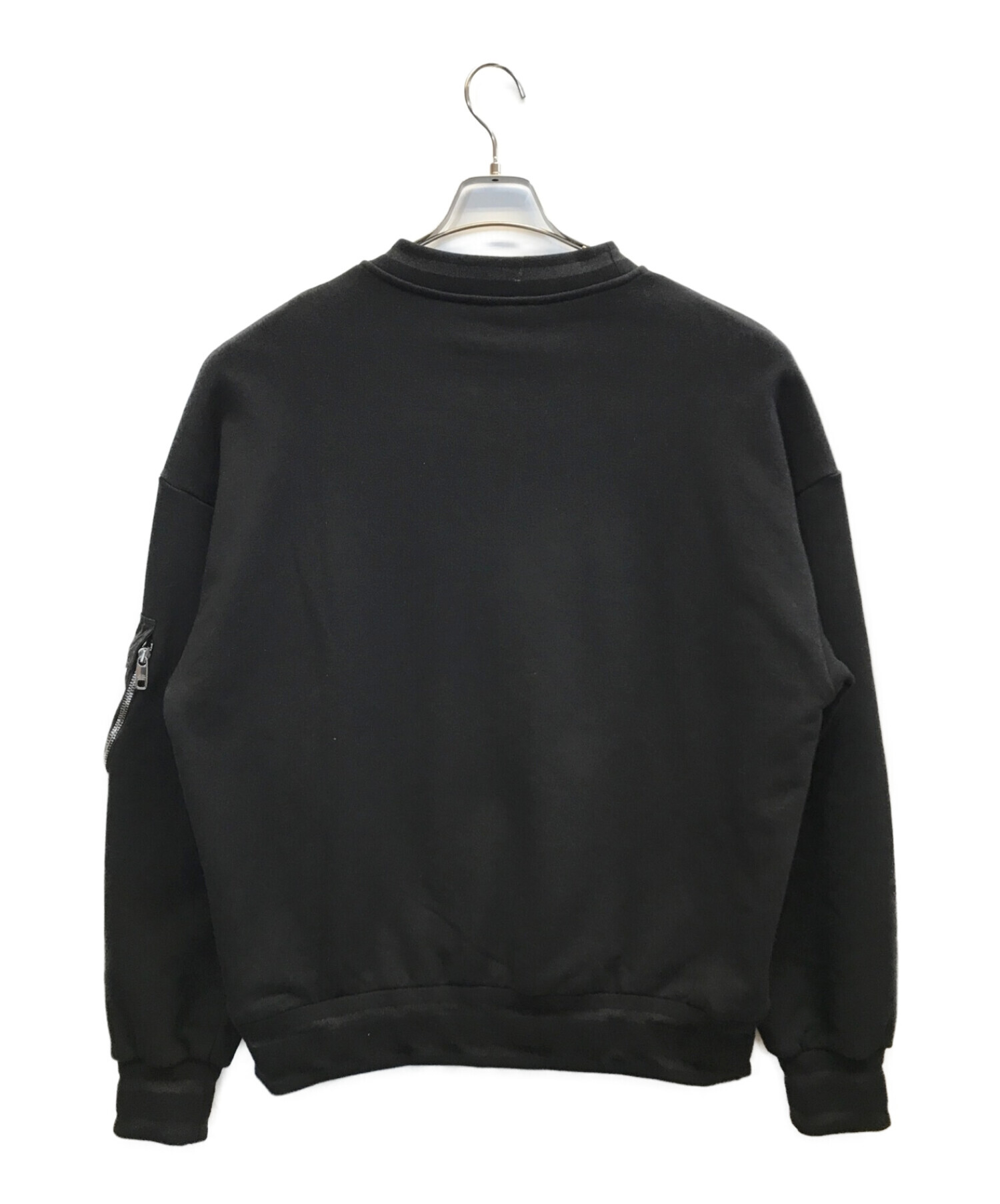 DOLCE & GABBANA (ドルチェ＆ガッバーナ) ロゴポケットスウェットシャツ ブラック サイズ:M