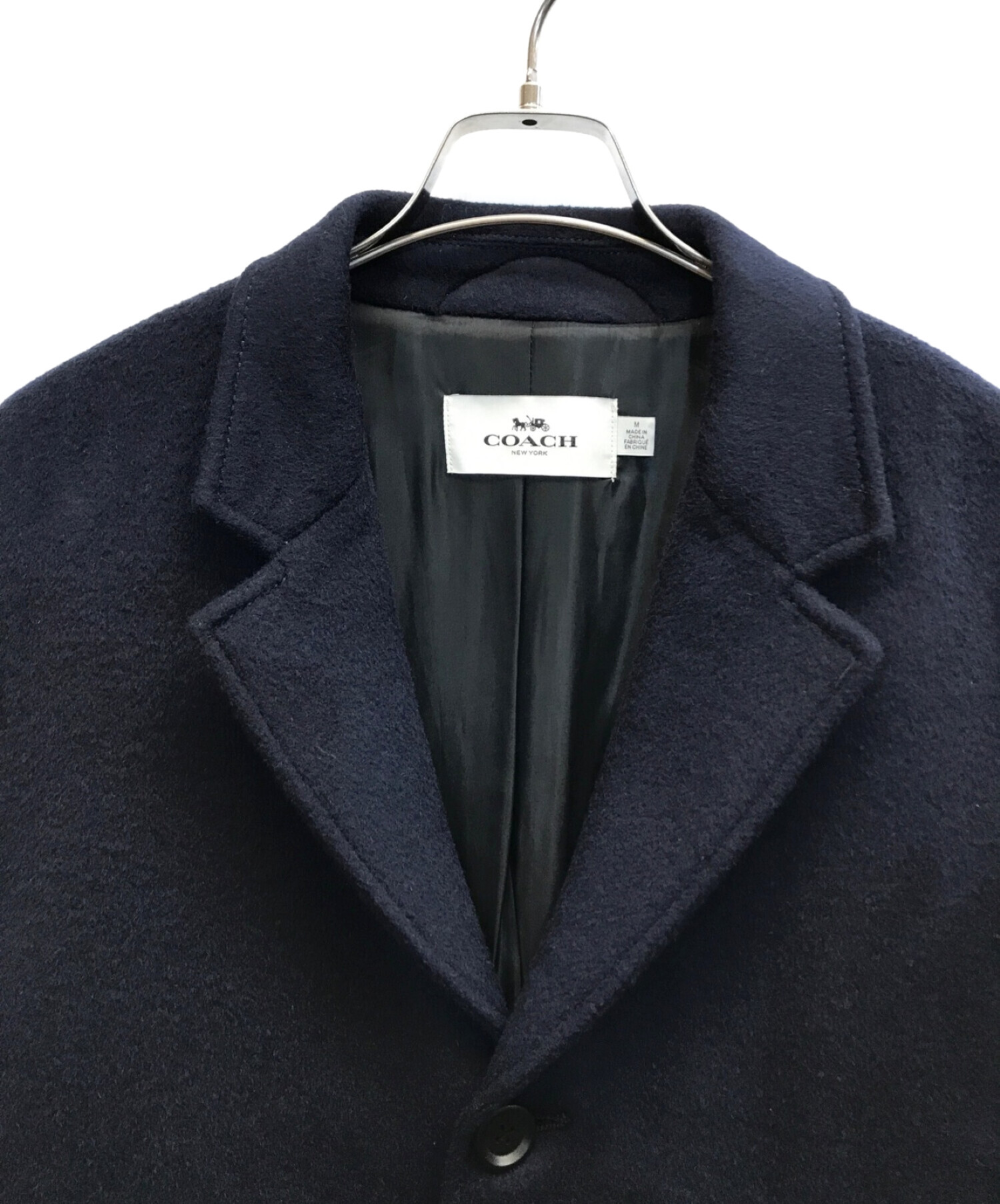 中古・古着通販】COACH (コーチ) チェスターコート ネイビー サイズ:M  