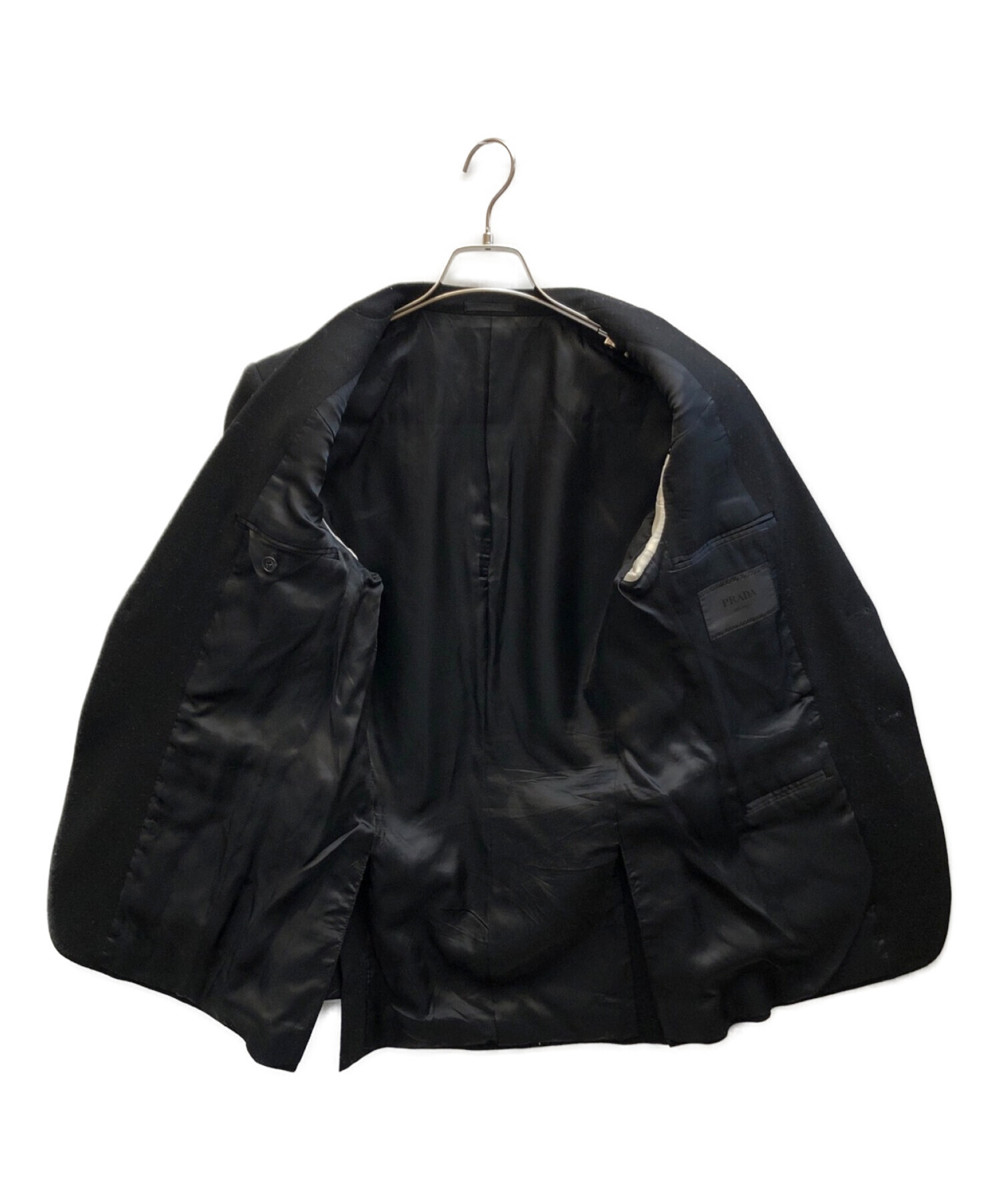 中古・古着通販】PRADA (プラダ) ジャケット ブラック サイズ:44R