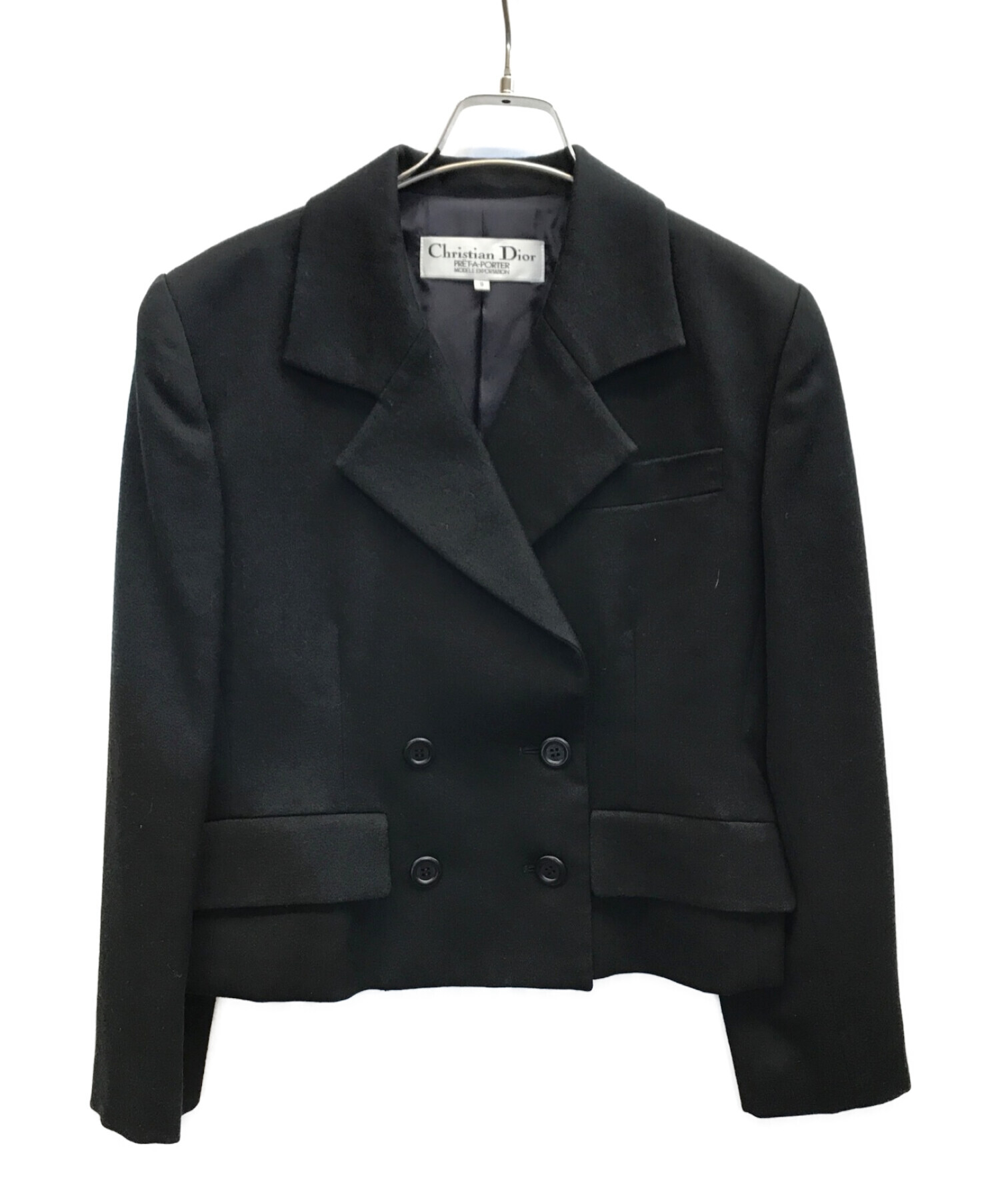 ☆ChristianDior☆ダブルボタン セットアップ 黒系太ストライプ ☆ChristianDior☆ダブルボタン セットアップ 黒系太ストライプ