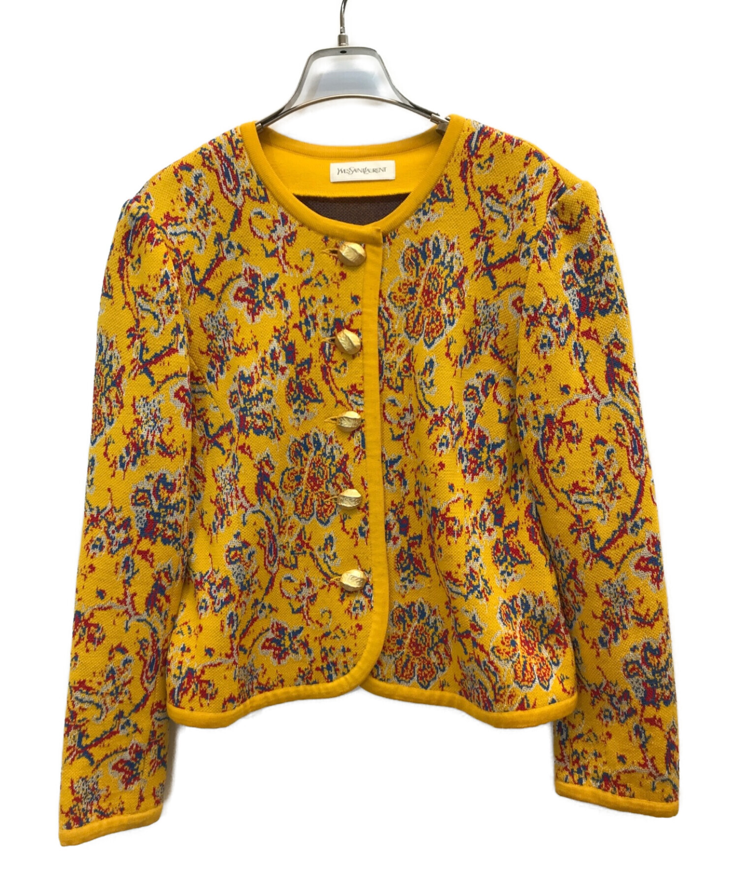中古・古着通販】Yves Saint Laurent (イヴサンローラン) ノーカラー 