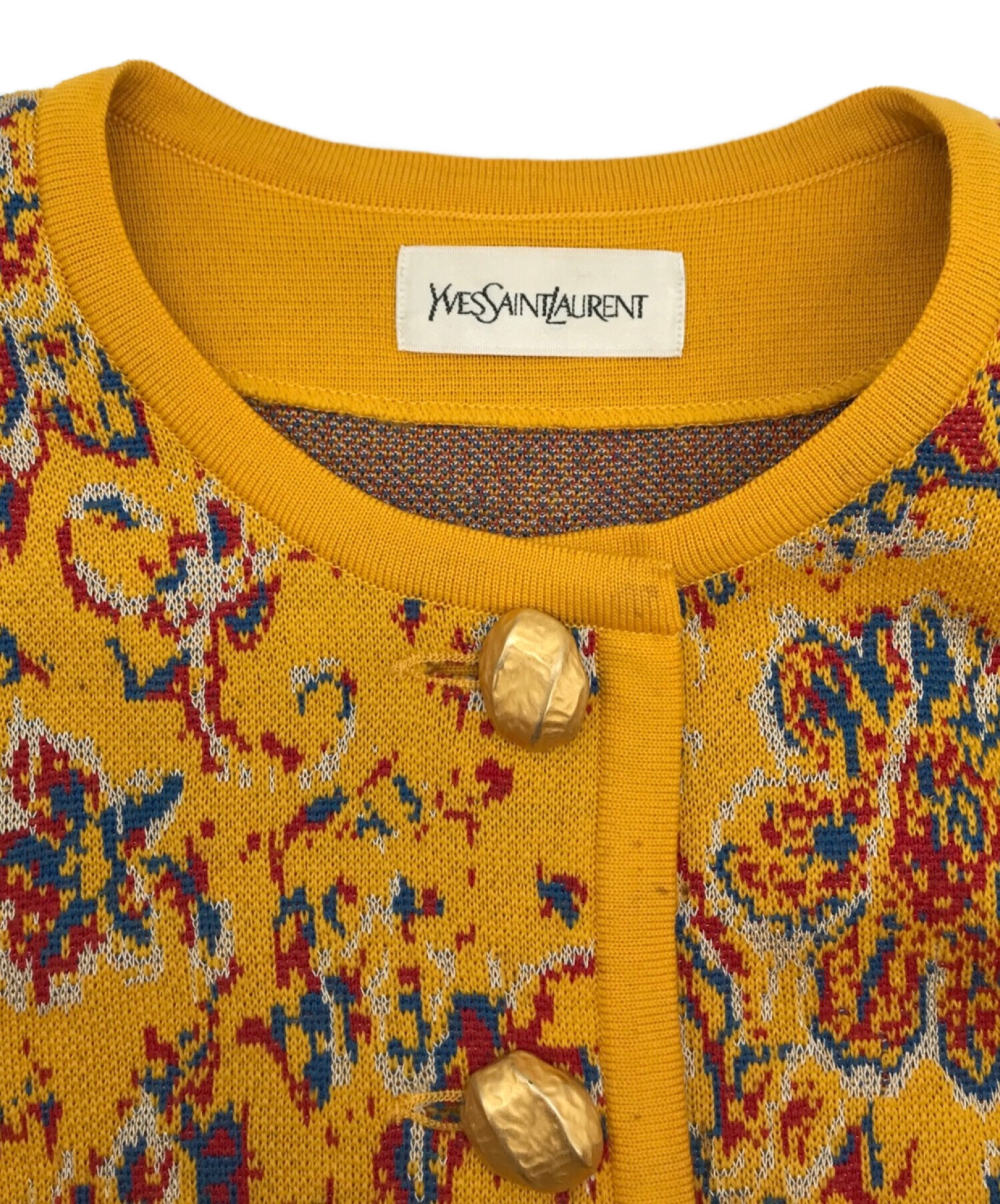中古・古着通販】Yves Saint Laurent (イヴサンローラン) ノーカラー 