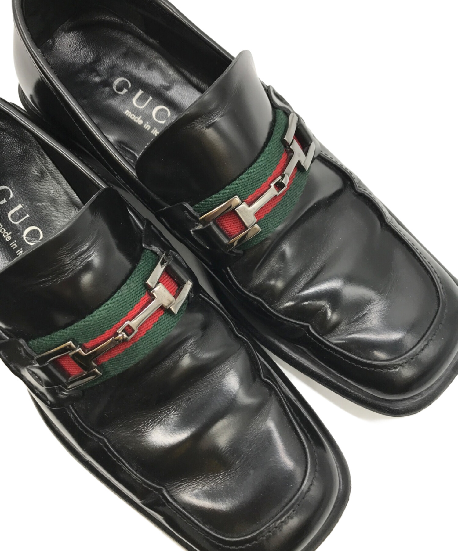 中古・古着通販】GUCCI (グッチ) シェリーライン スクエアトゥビット 