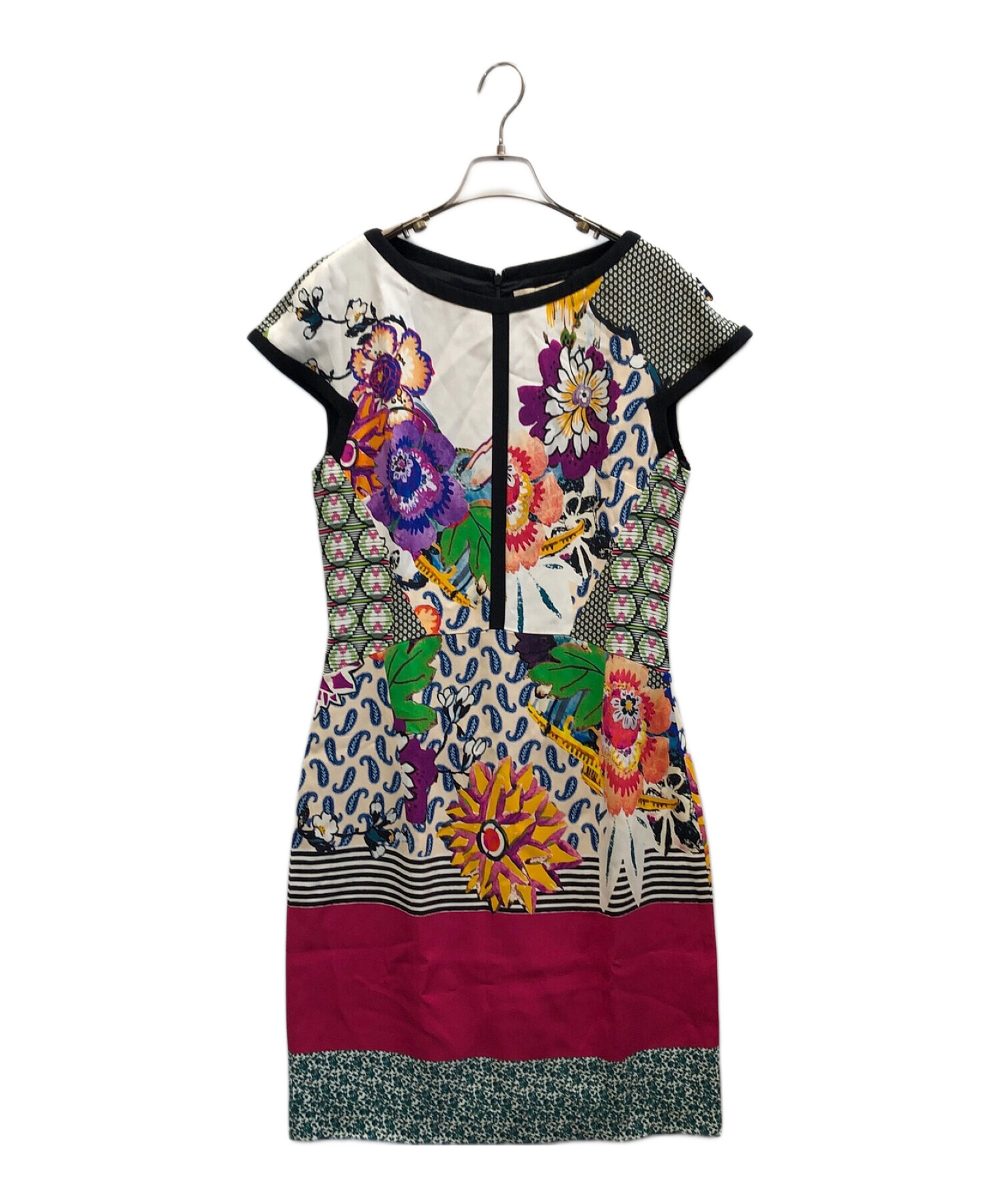 中古・古着通販】ETRO (エトロ) 総柄ノースリーブワンピース マルチ  