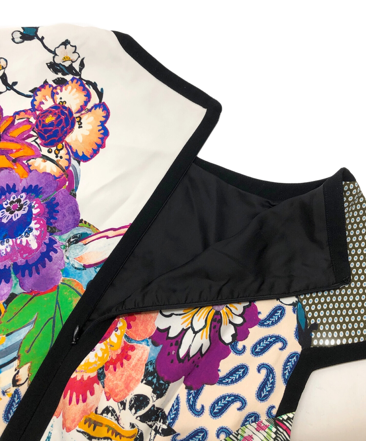 中古・古着通販】ETRO (エトロ) 総柄ノースリーブワンピース マルチ  