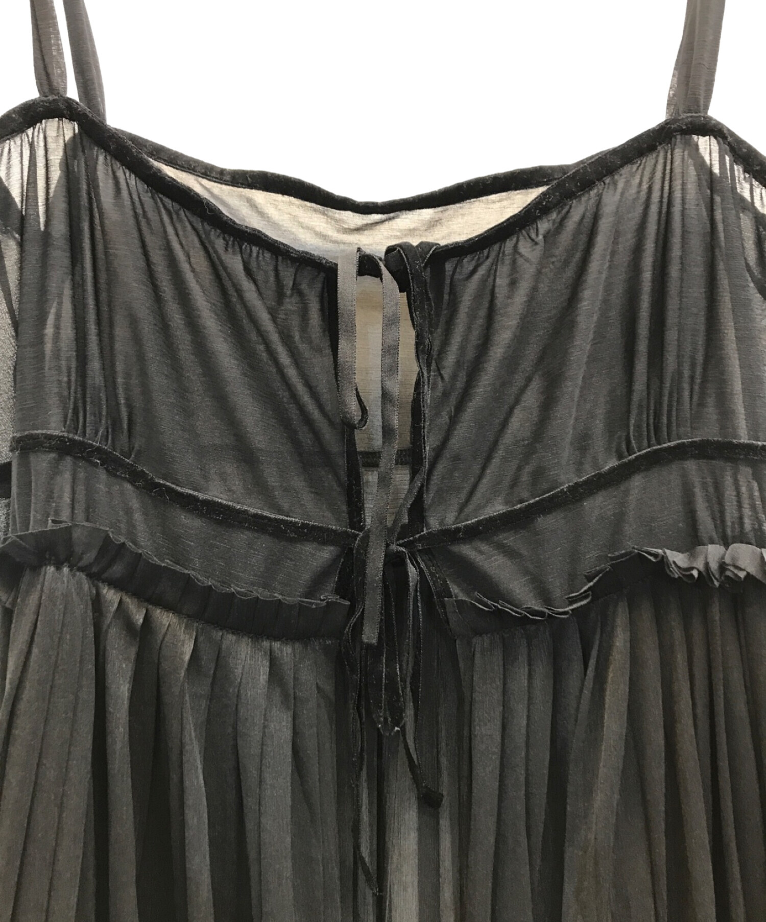 中古・古着通販】PERVERZE (パーバーズ) double front dress ブラック 