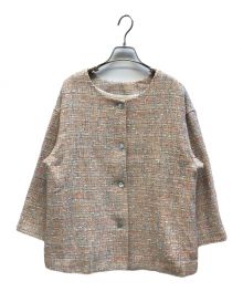 中古・古着通販】BEARDSLEY (ビアズリー) ノーカラーツイード 