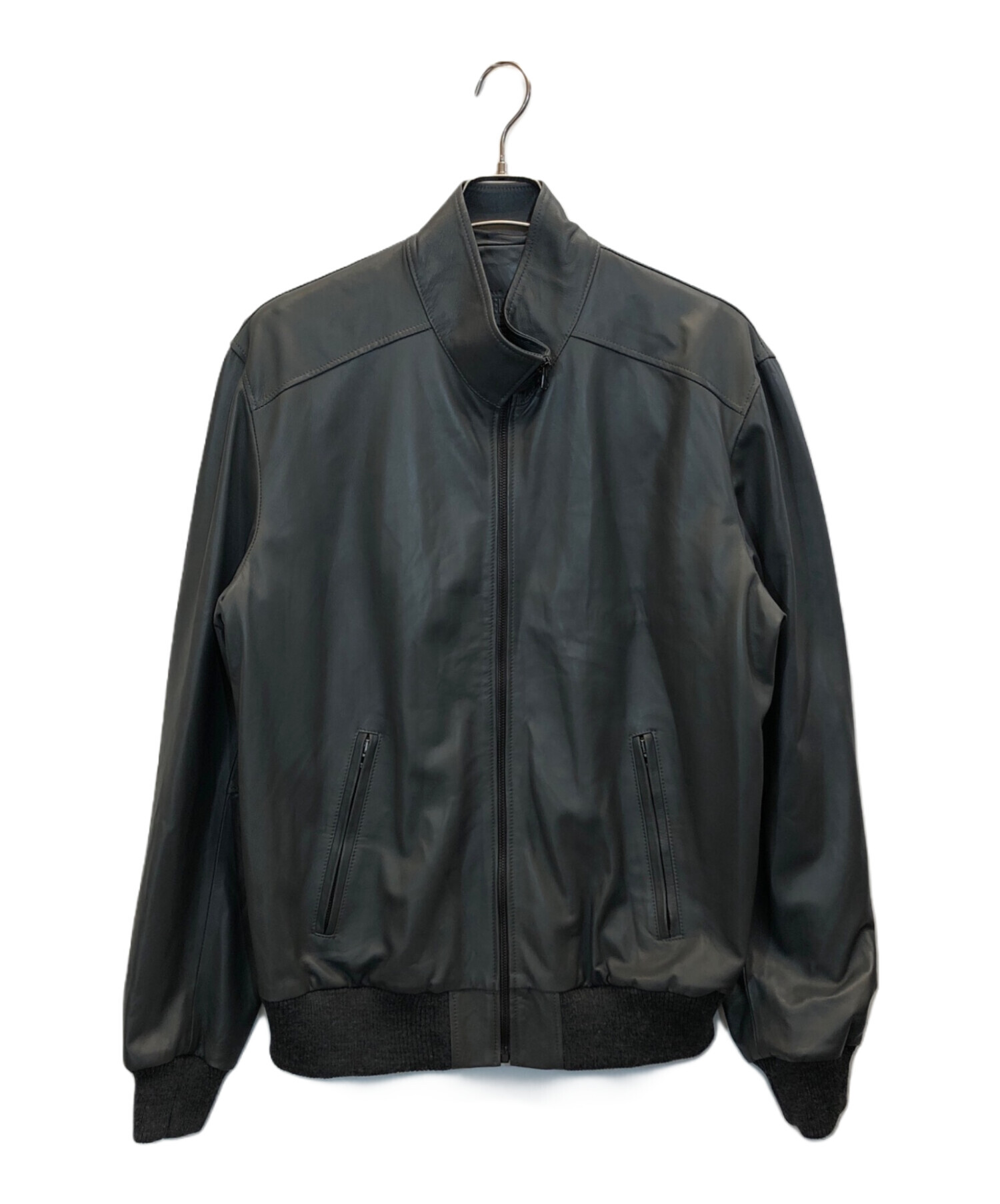 中古・古着通販】MASTERPELLE (マスターペレ) スタンドカラーレザー 