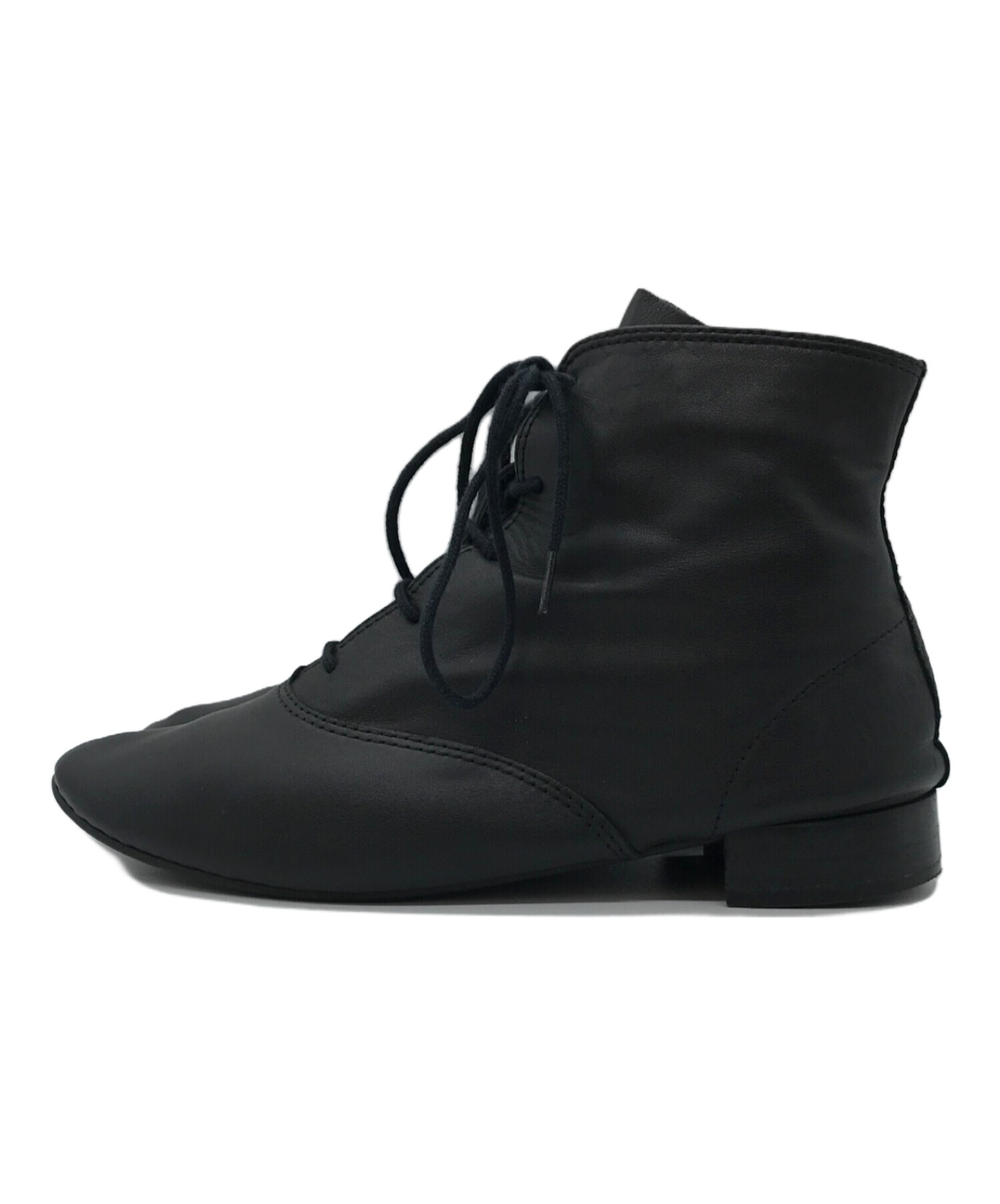 中古・古着通販】repetto (レペット) ショートブーツ ブラック サイズ 