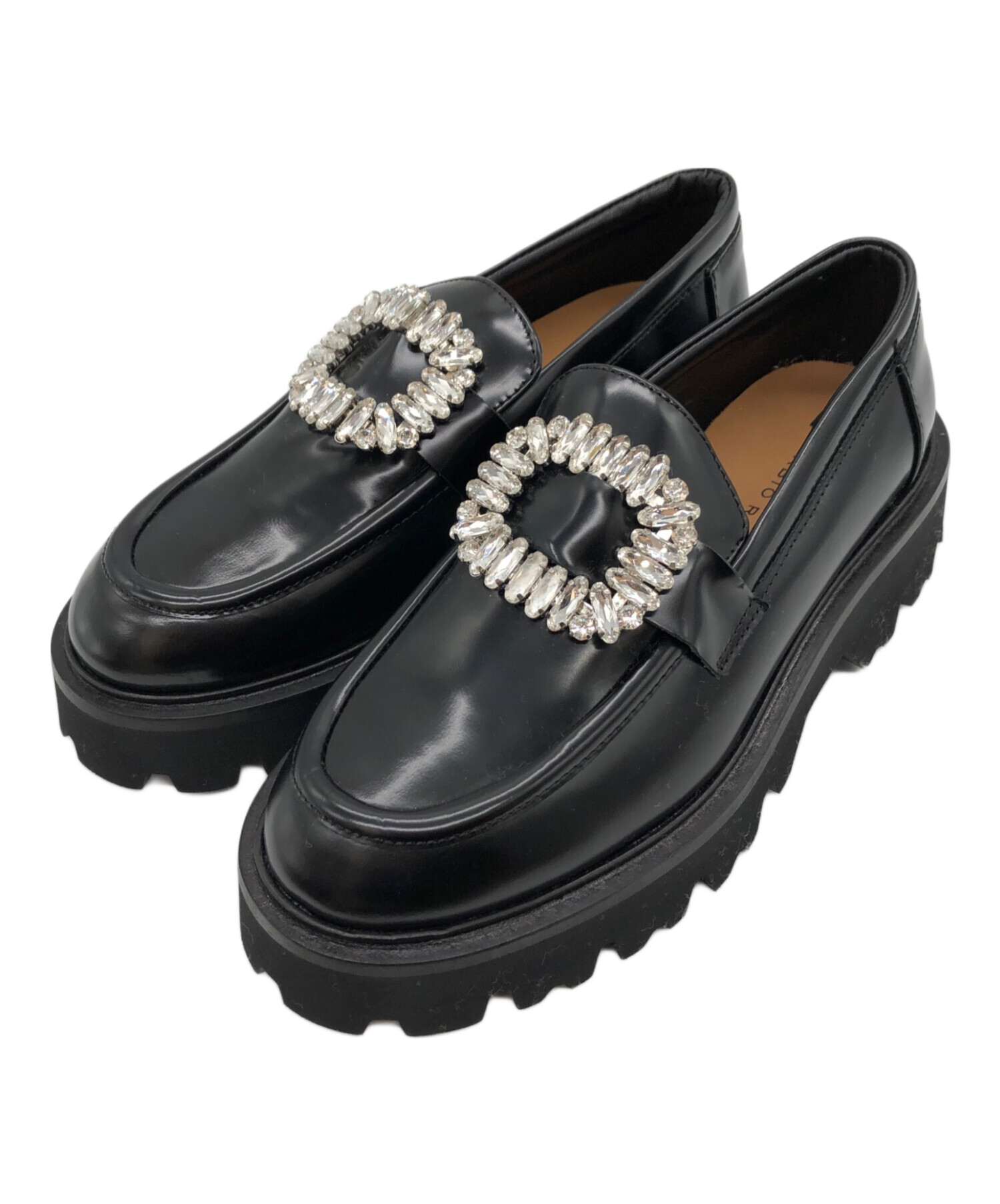 FABIO RUSCONI ブラックローファー37 FABIO RUSCONI ブラックローファー37 ファビオルスコーニ FABIO