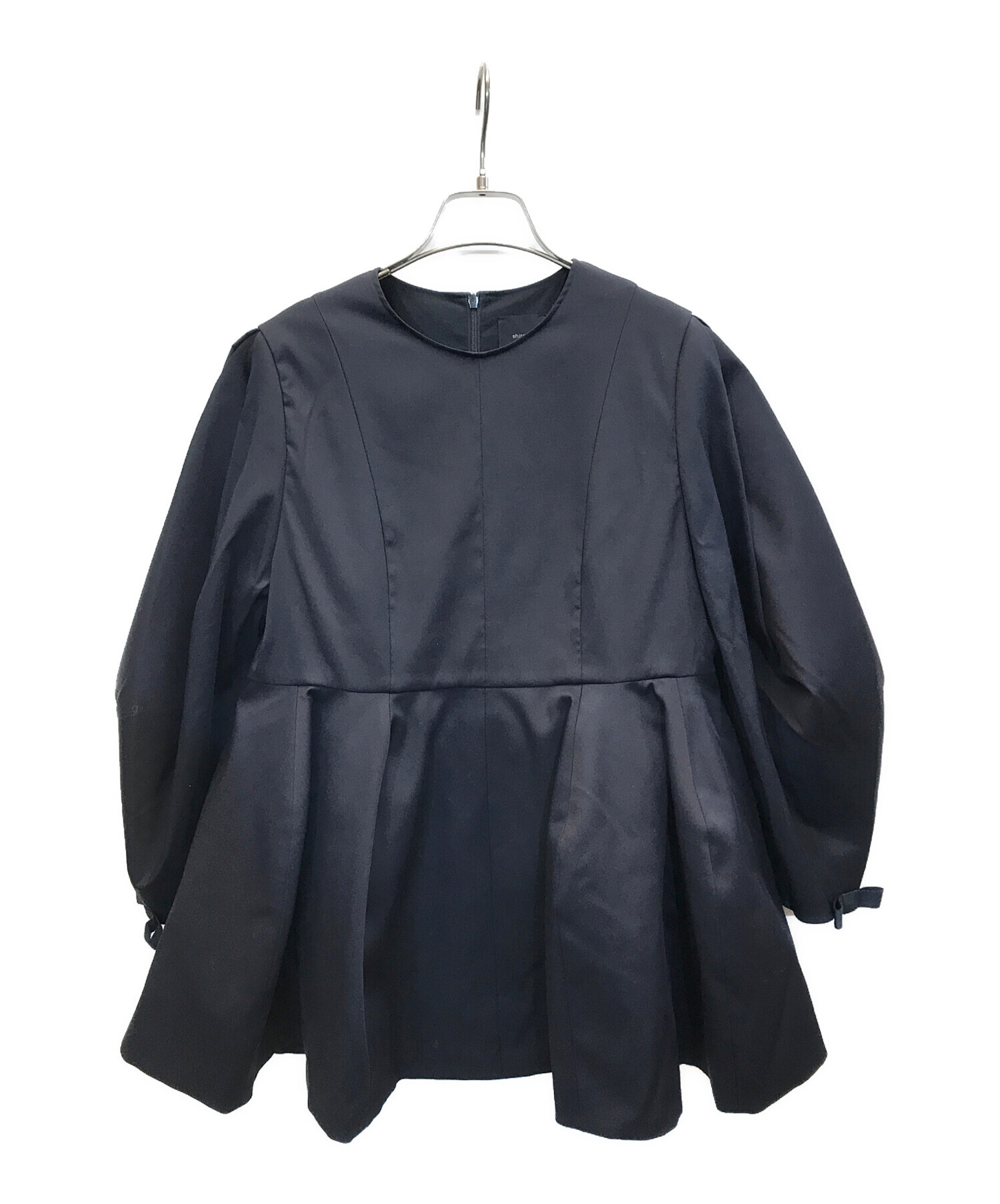中古・古着通販】shirocon (シロコン) origamiブラウス ネイビー 