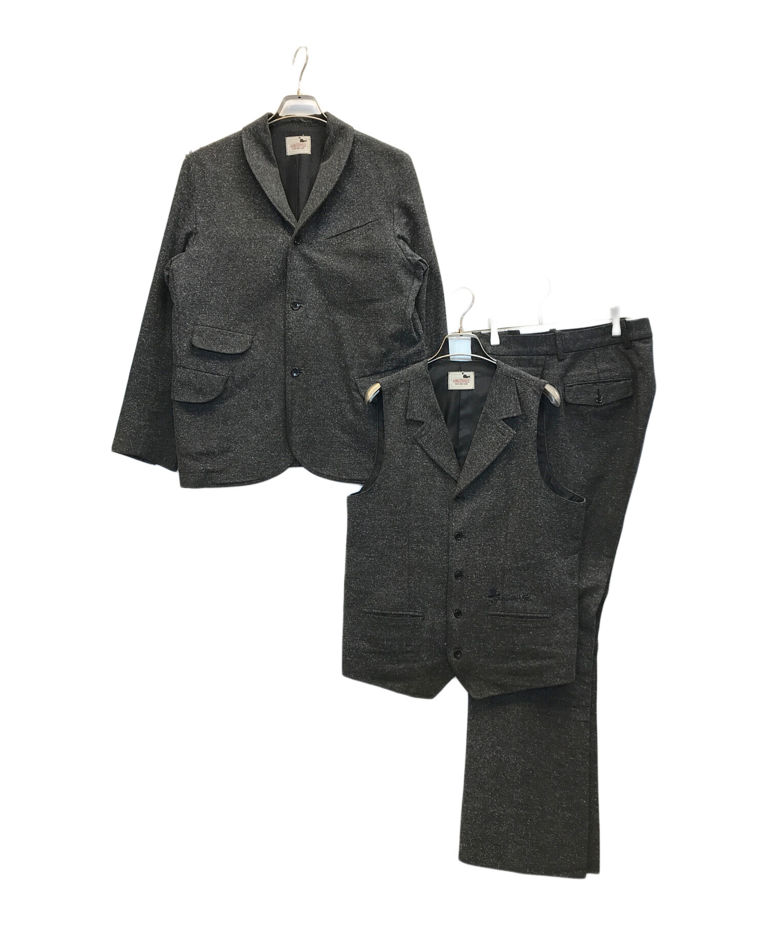 ギャングスタービル 3ピースセットアップ gangsterville(ギャングスタービル)3ピース スーツ セットアップ