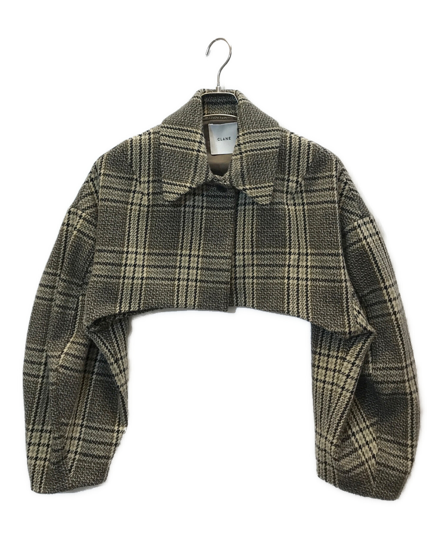 中古・古着通販】CLANE (クラネ) ROUND SLEEVE SHORT JACKET ブラウン 