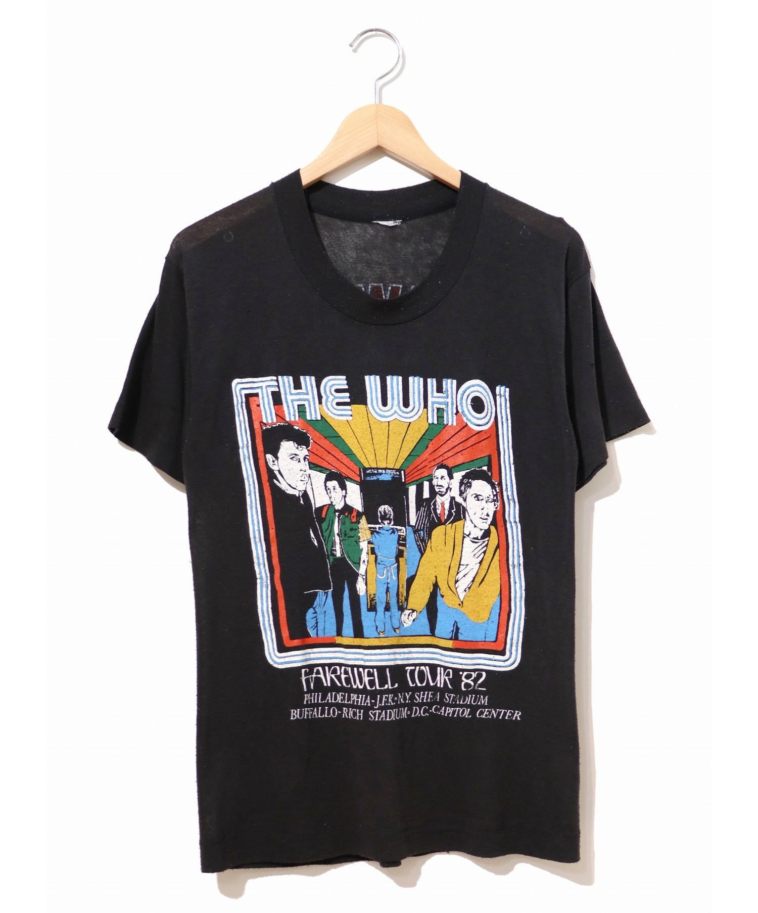 バンドTシャツ (バンドTシャツ) [古着]80’s THE WHO バンドTシャツ ブラック サイズ:表記なし FAREWELL TOUR 82　 ザ・フー