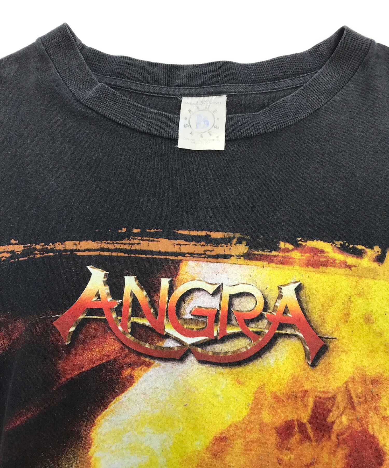 バンドTシャツ (バンドTシャツ) ANGRA 90’sバンドL/STシャツ ブラック サイズ:表記なし