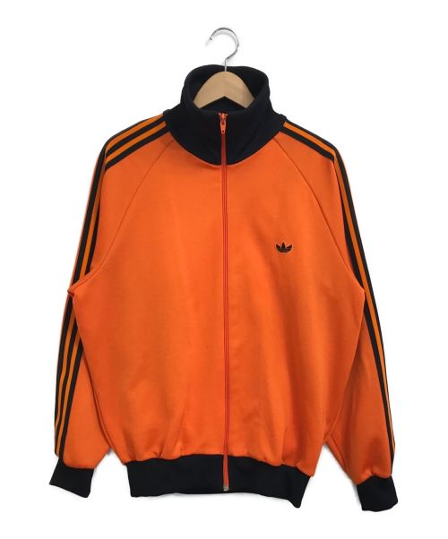 adidas トラックジャケット メンズ L オレンジ/パープル デサント