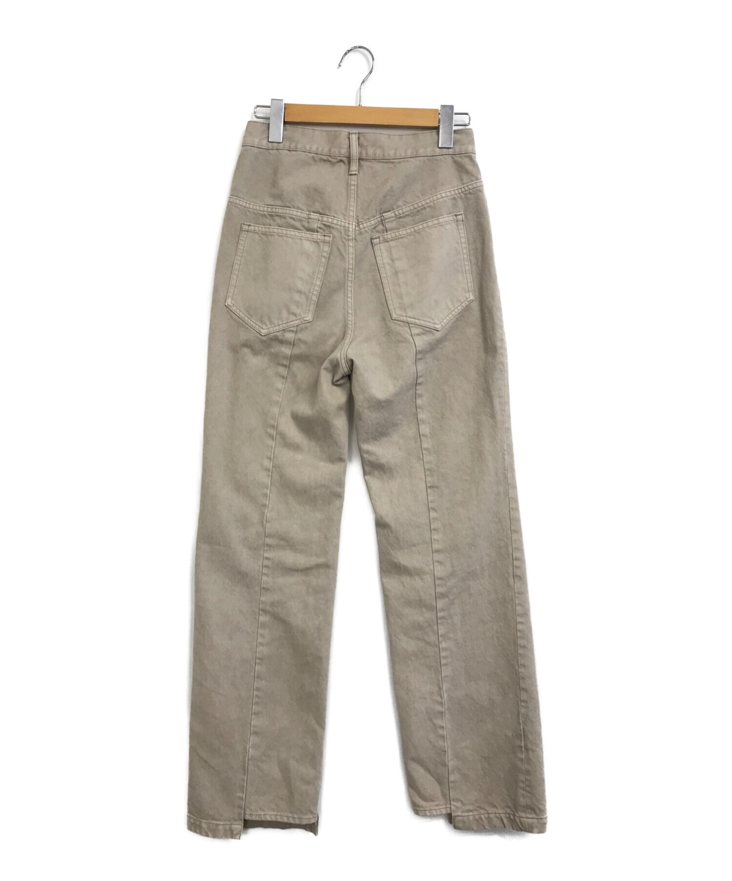 中古・古着通販】IRENE (アイレネ) Trousers Denim ベージュ サイズ:36  
