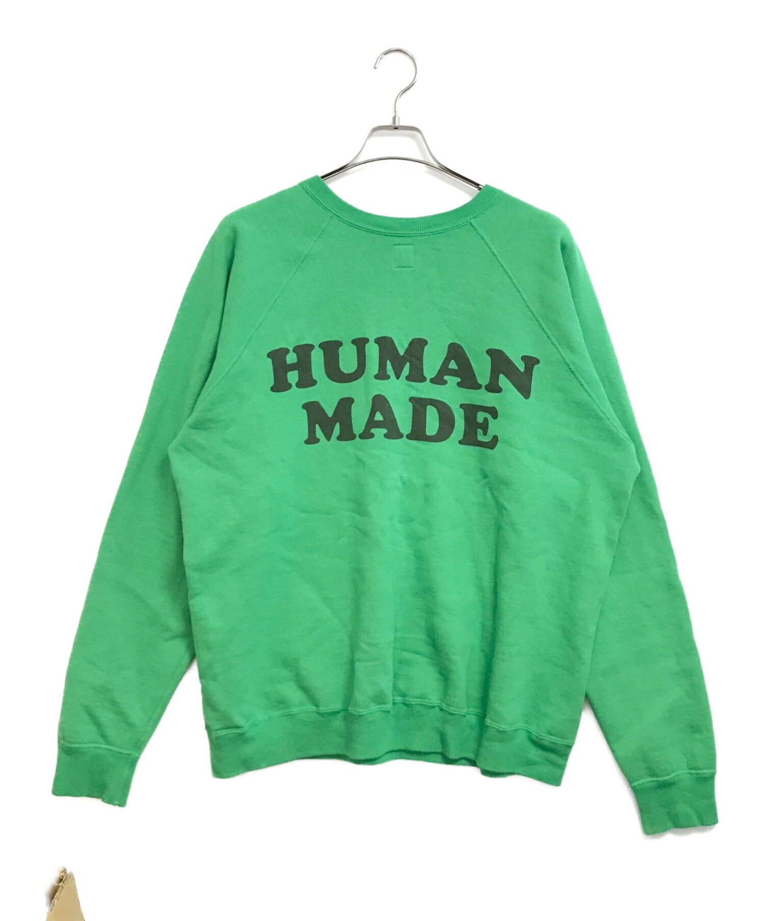 HUMAN MADE (ヒューマンメイド) プリントスウェット グリーン サイズ:XL
