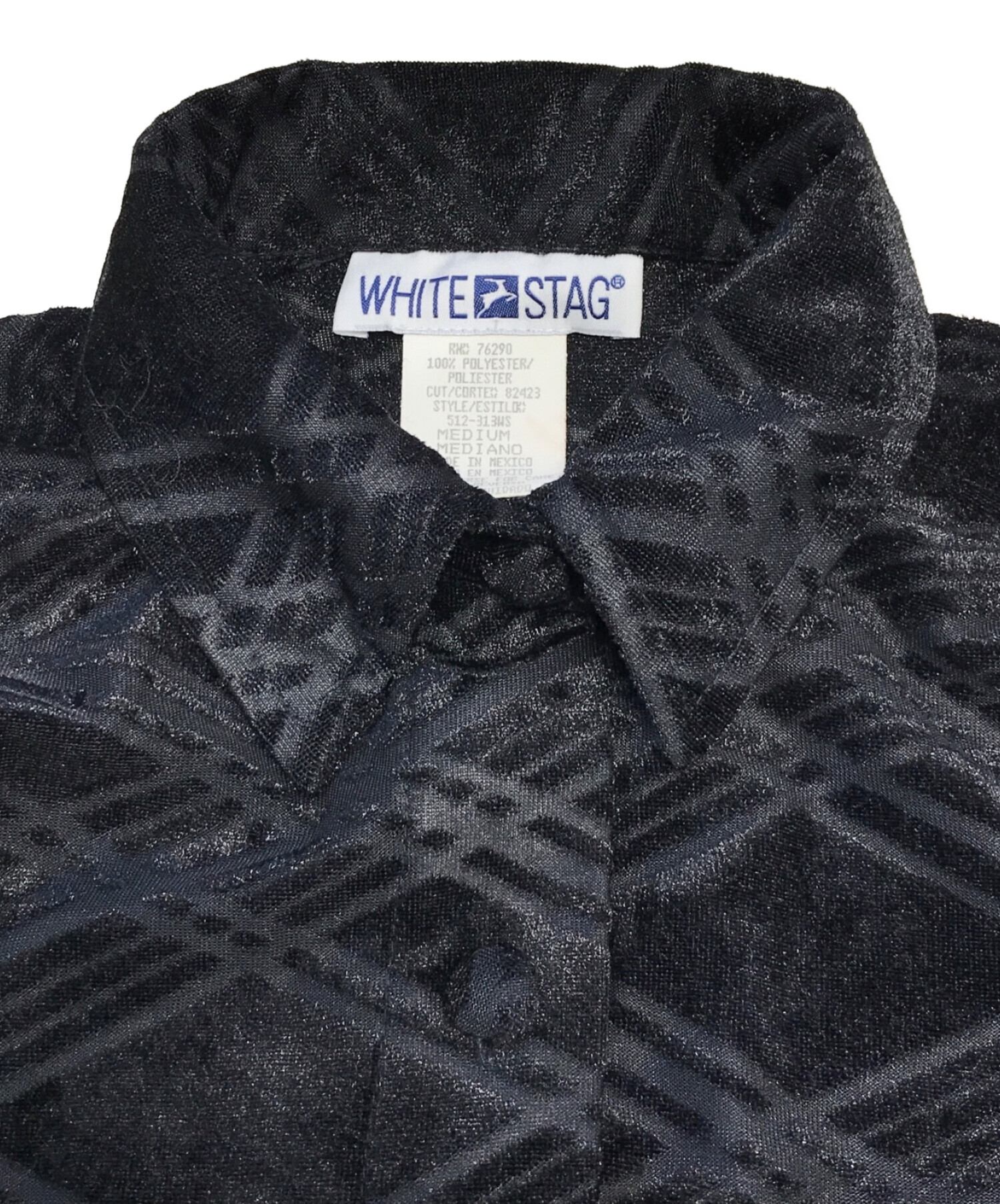 ホワイトスタッグ　white stag ベロア刺繍シャツジャケット